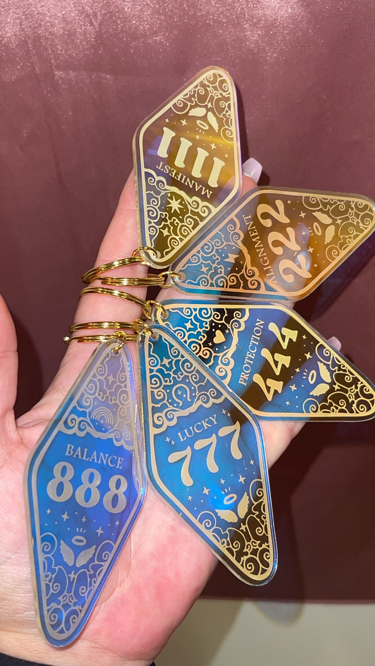 Angel Number Keychain