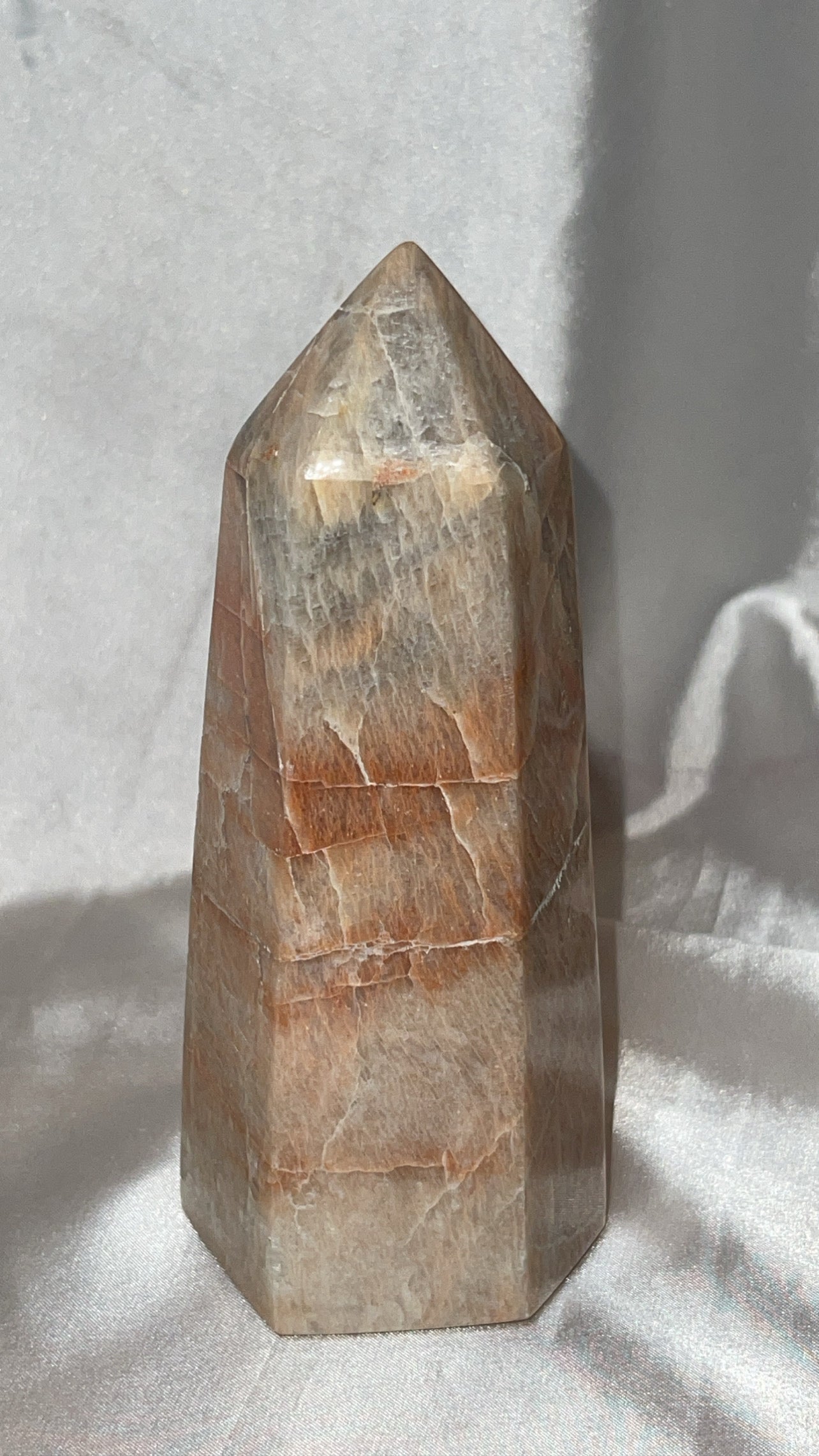 Peach Moonstone Large Tower
