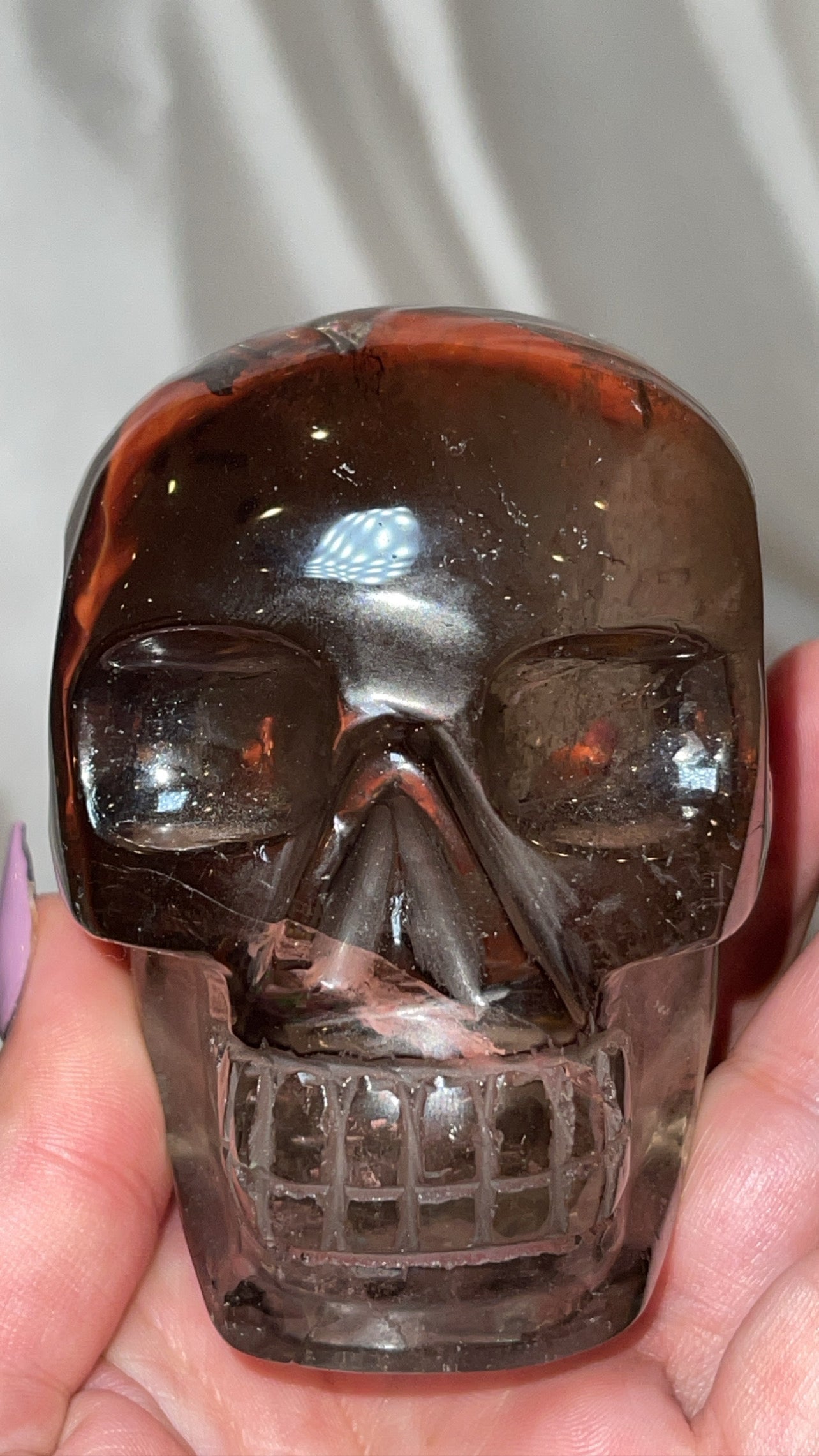 Smoky Quartz AAA Master Carved Large Skull