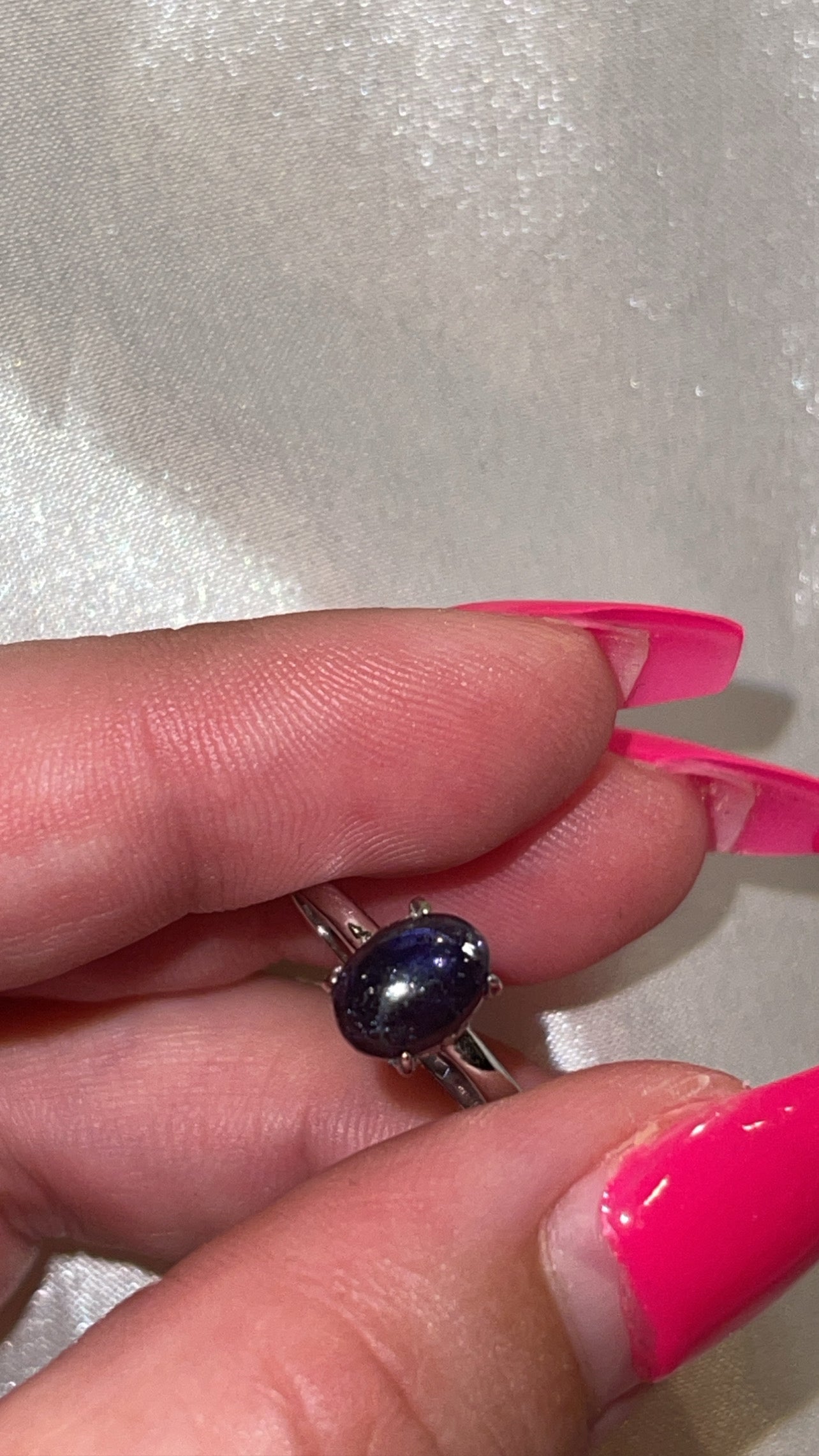 Iolite AAA 925 Sterling Silver Adjustable Ring