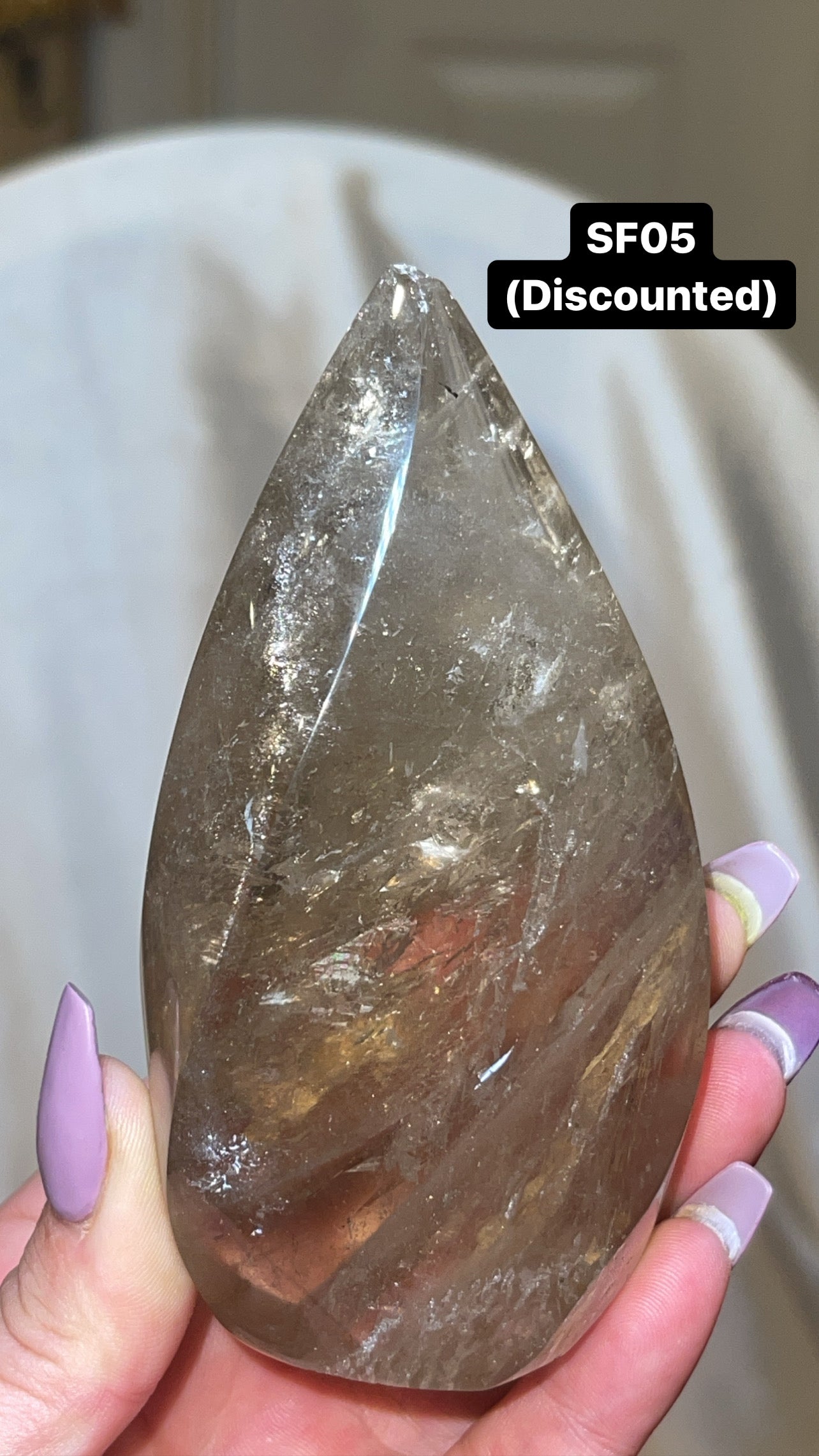 Smoky Quartz AAA Flame