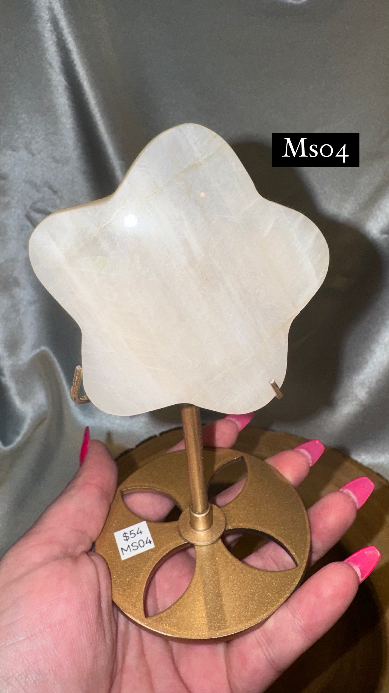 Moonstone Star on Stand AAA