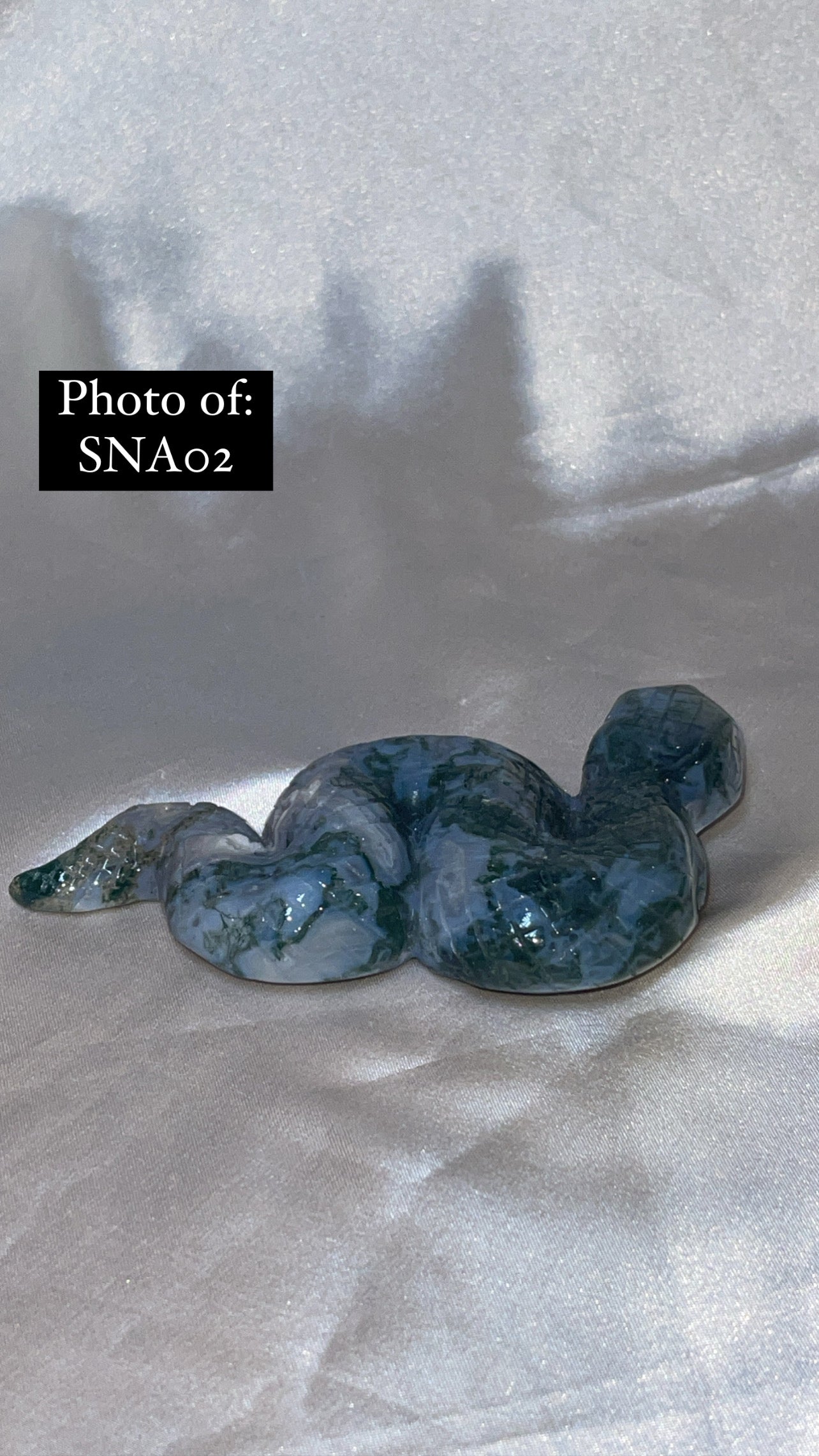 Moss Agate Large Snake