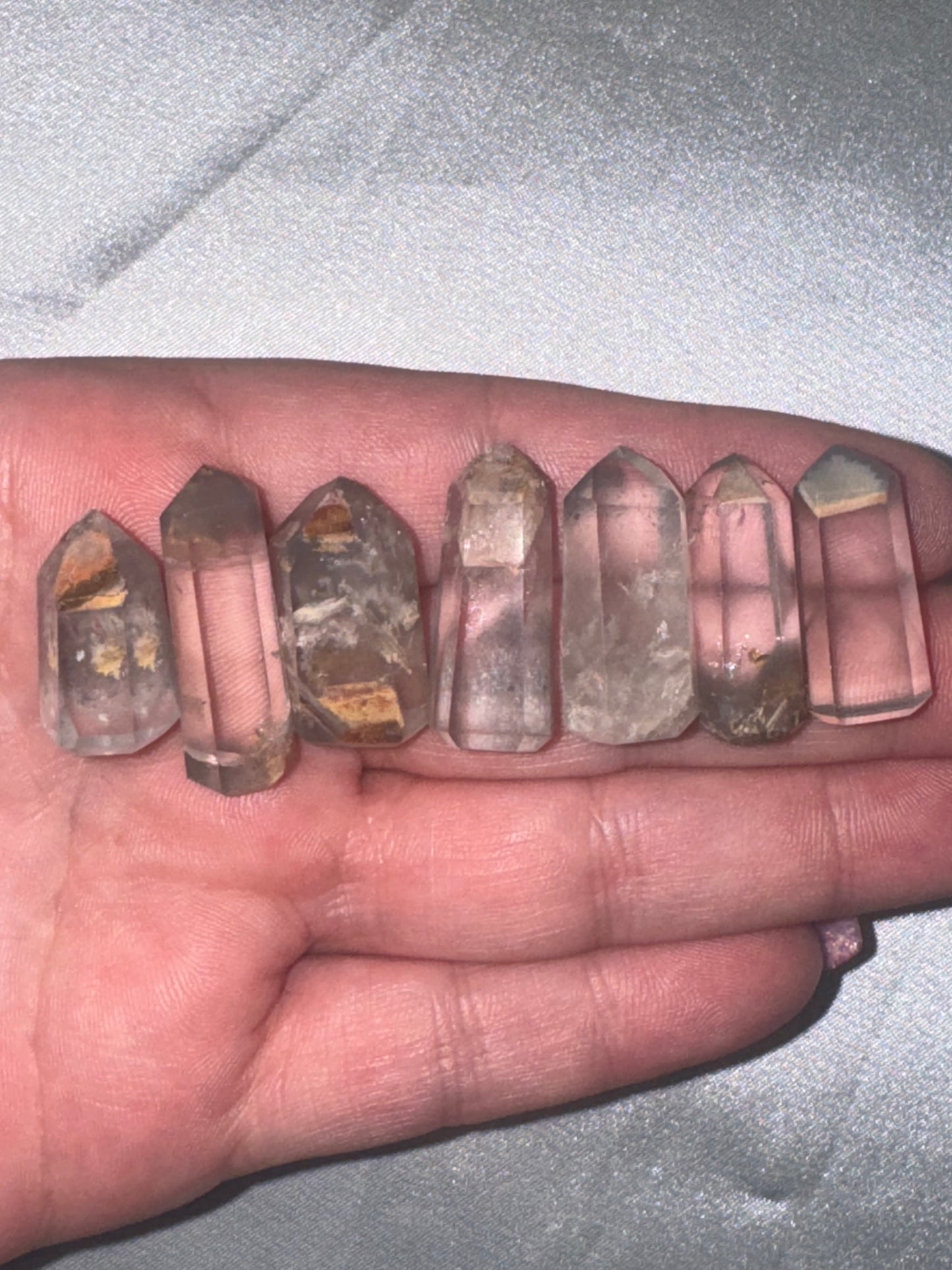 Grey Lithium Quartz AAA Mini Tower