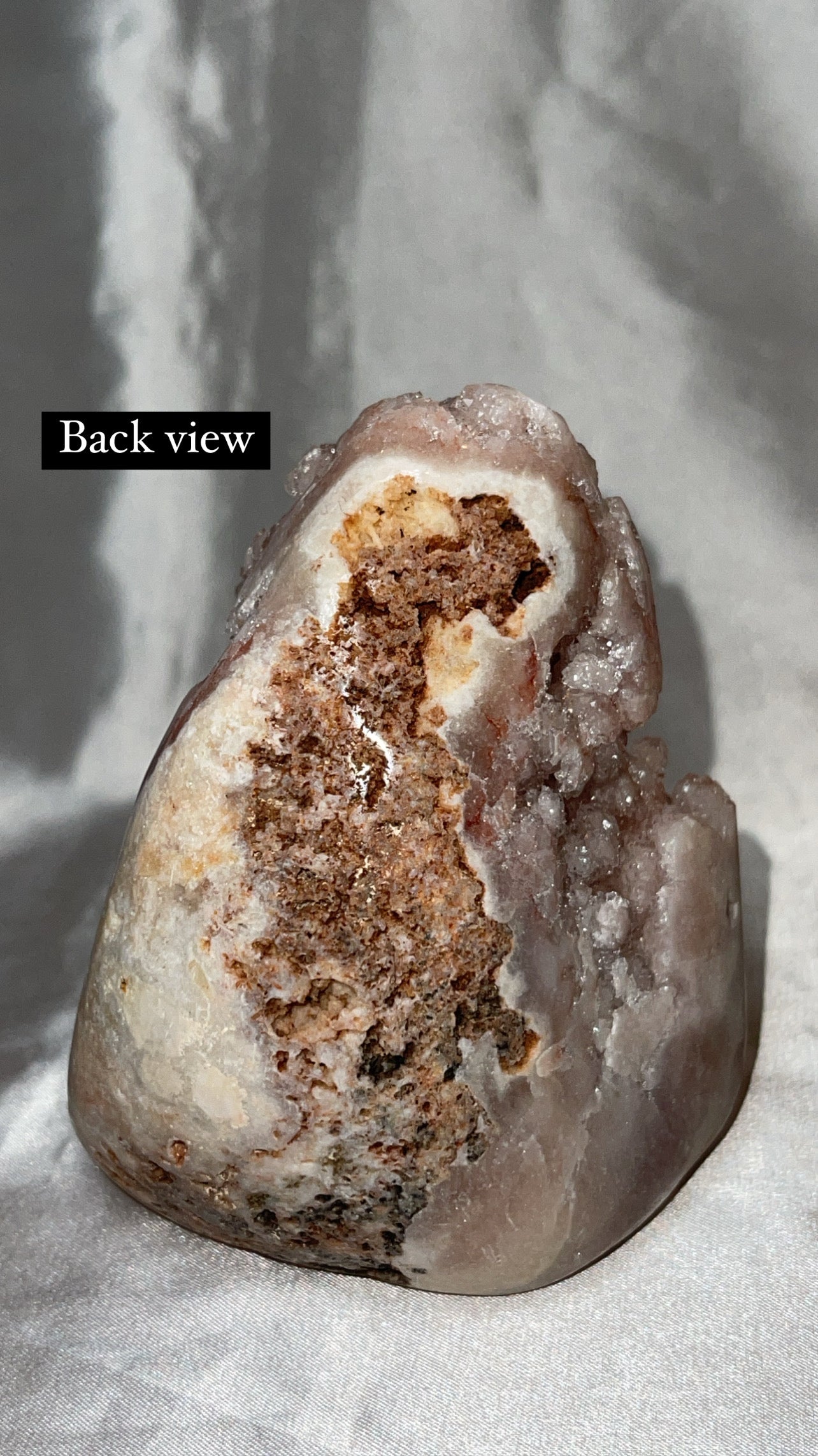 Pink Amethyst Druzy Freeform