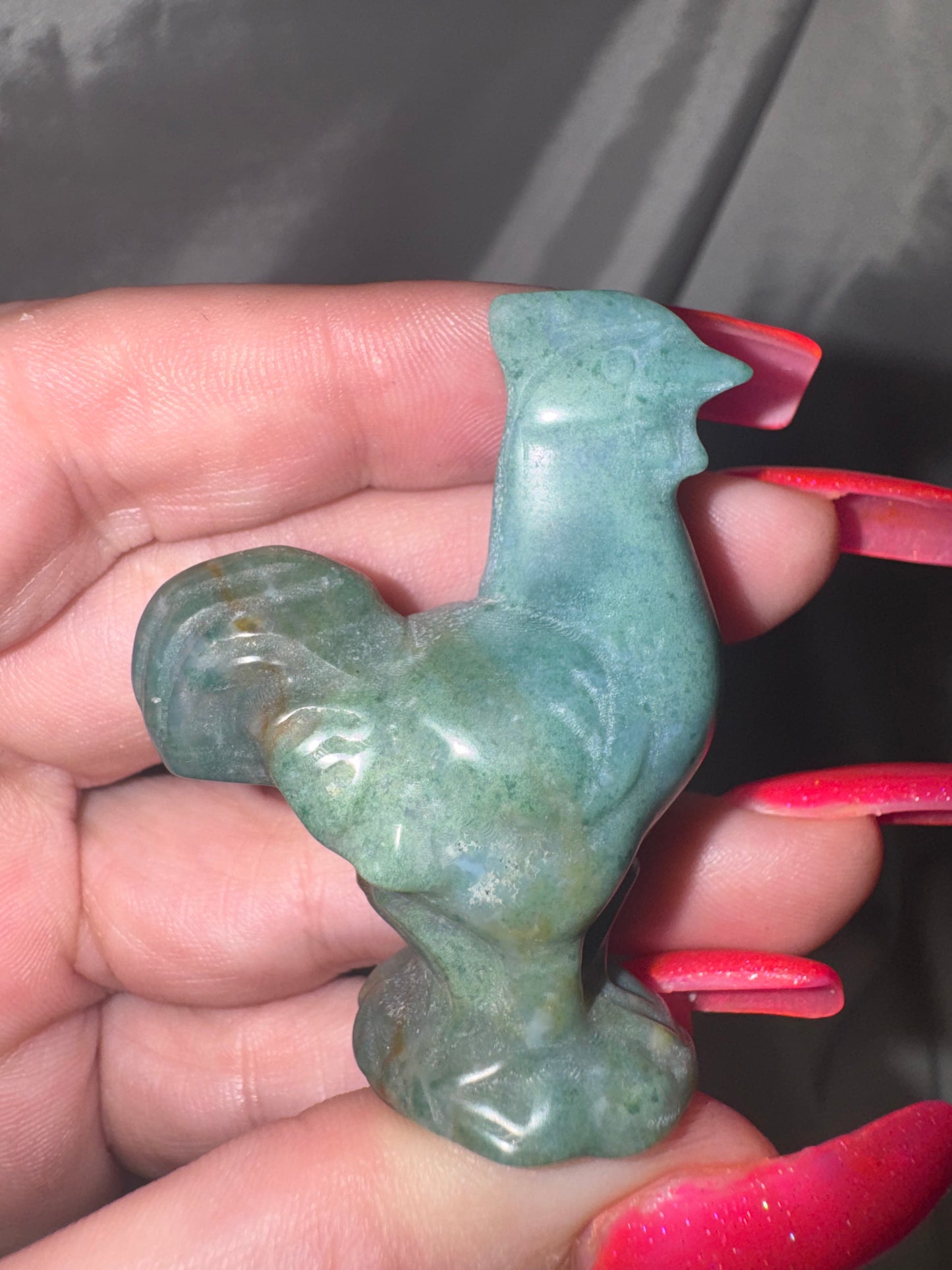 Rooster/Chicken Crystal Carving