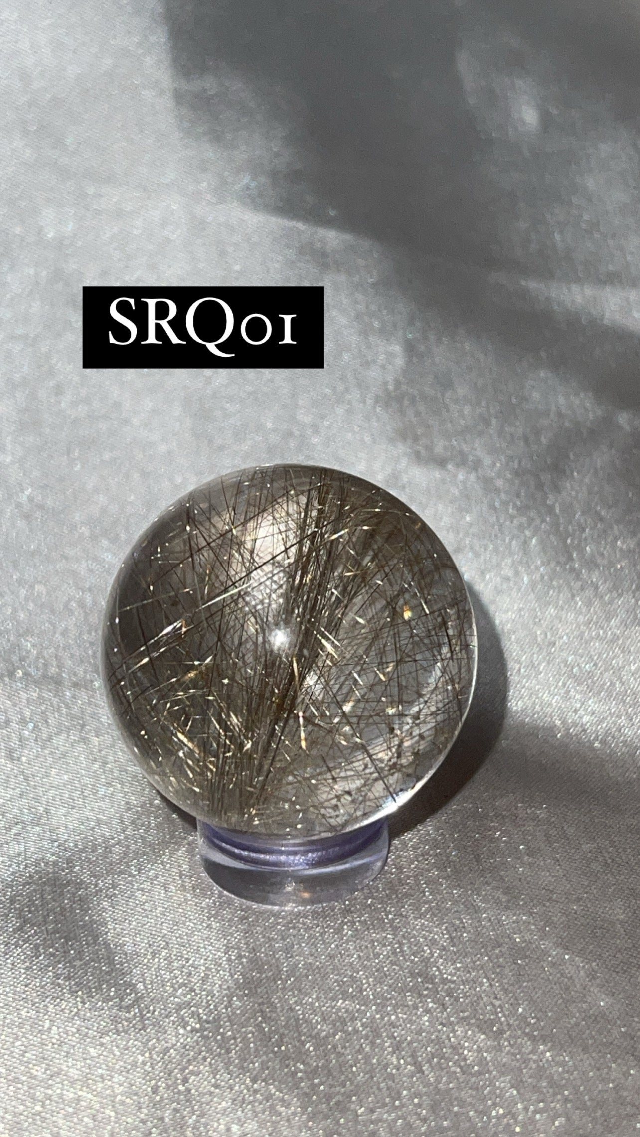 Silver Rutile Quartz AAA Sphere