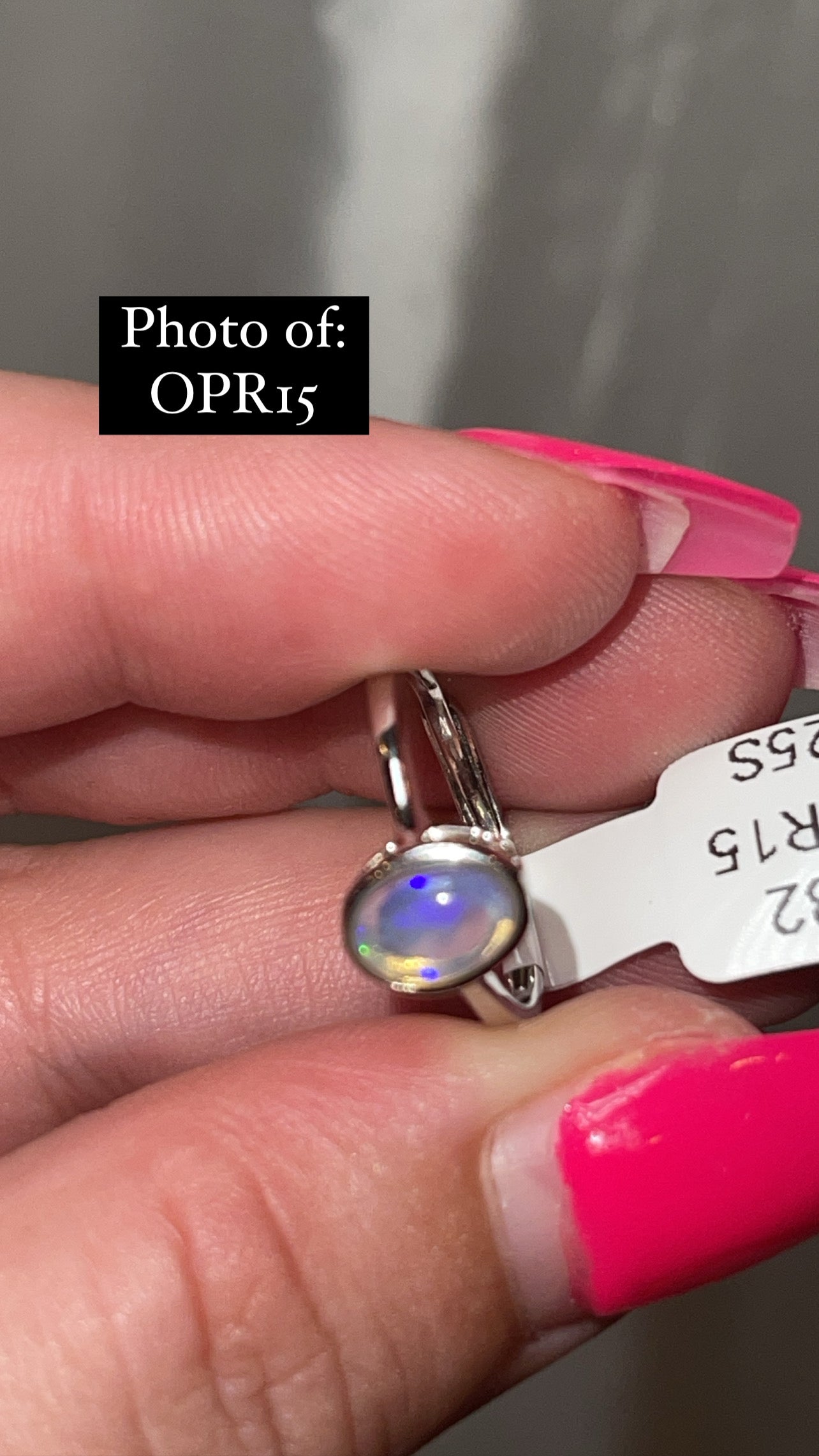 Ethiopian Welo Opal 925 Sterling Silver Adjustable Ring (Choose Your Own)