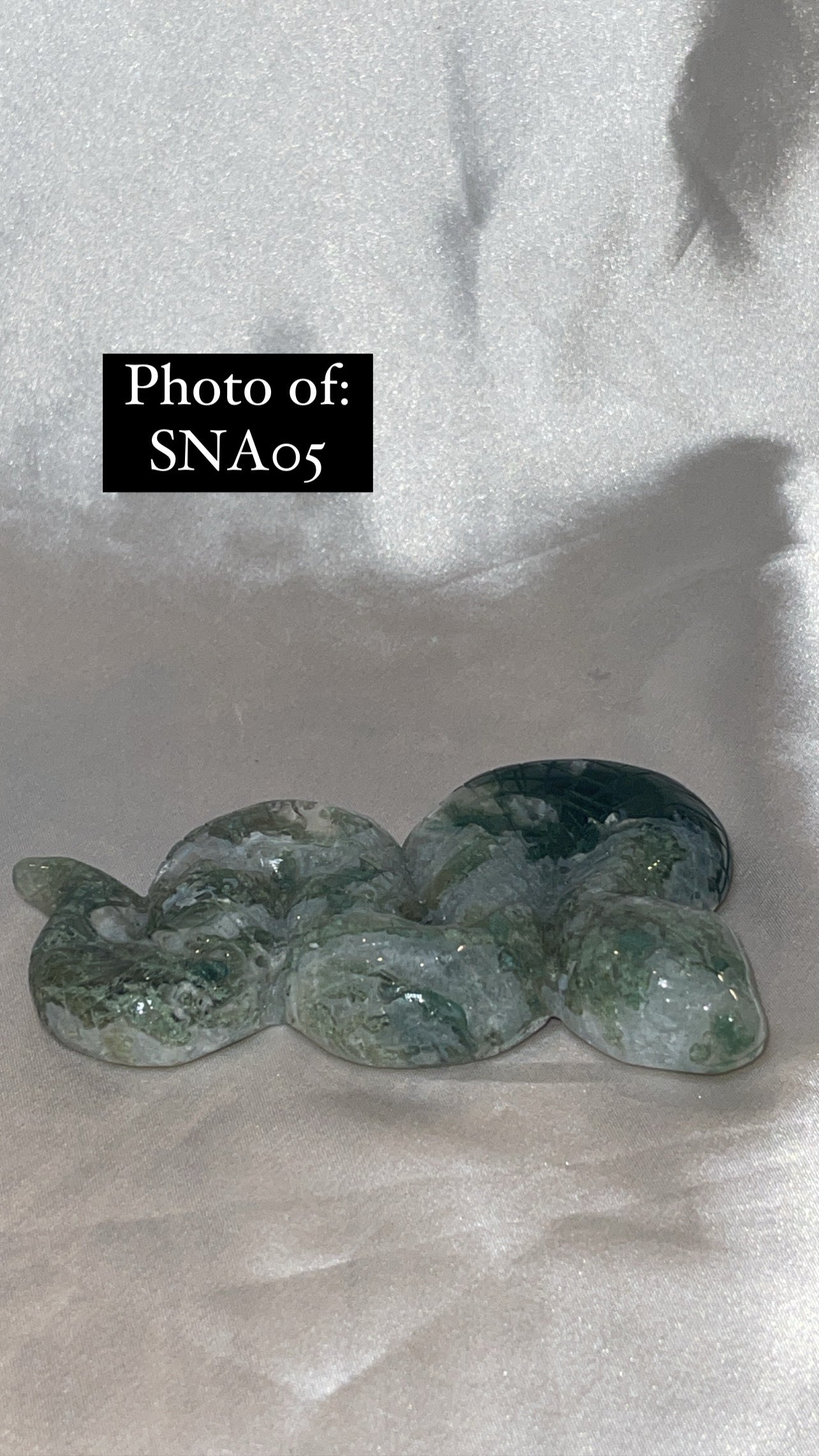 Moss Agate Large Snake