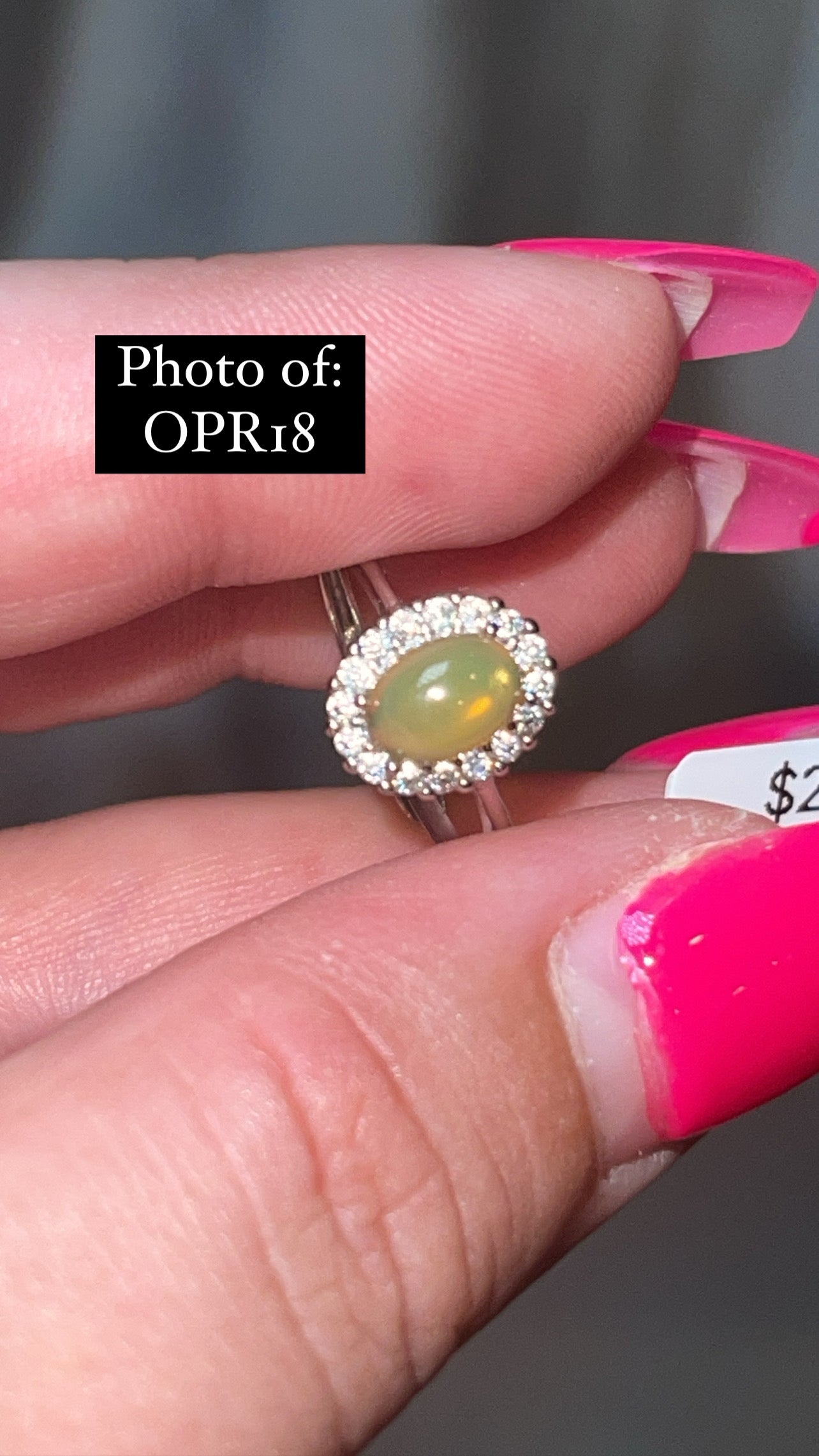 Ethiopian Welo Opal 925 Sterling Silver Adjustable Ring (Choose Your Own)