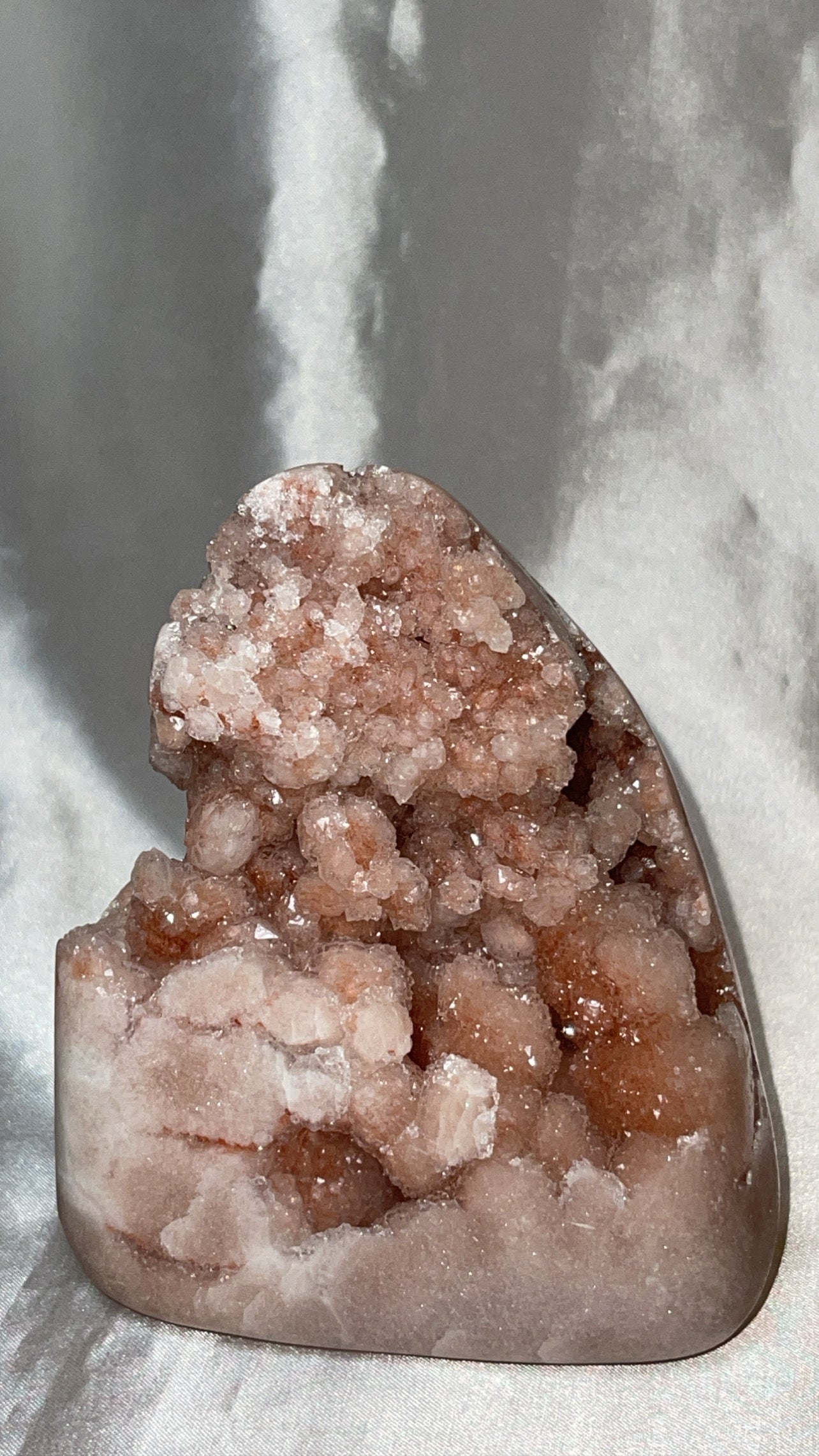 Pink Amethyst Druzy Freeform