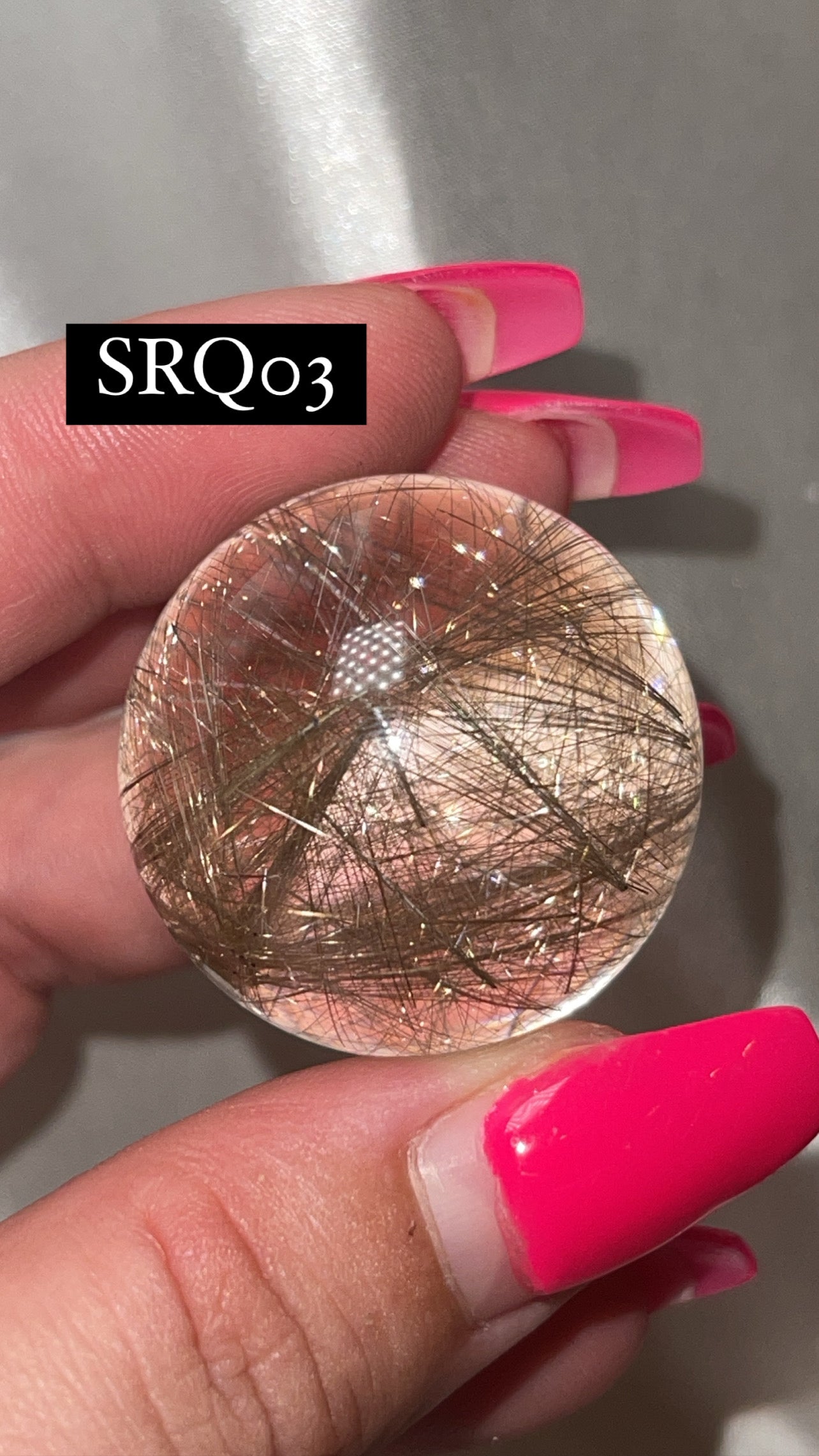 Silver Rutile Quartz AAA Sphere