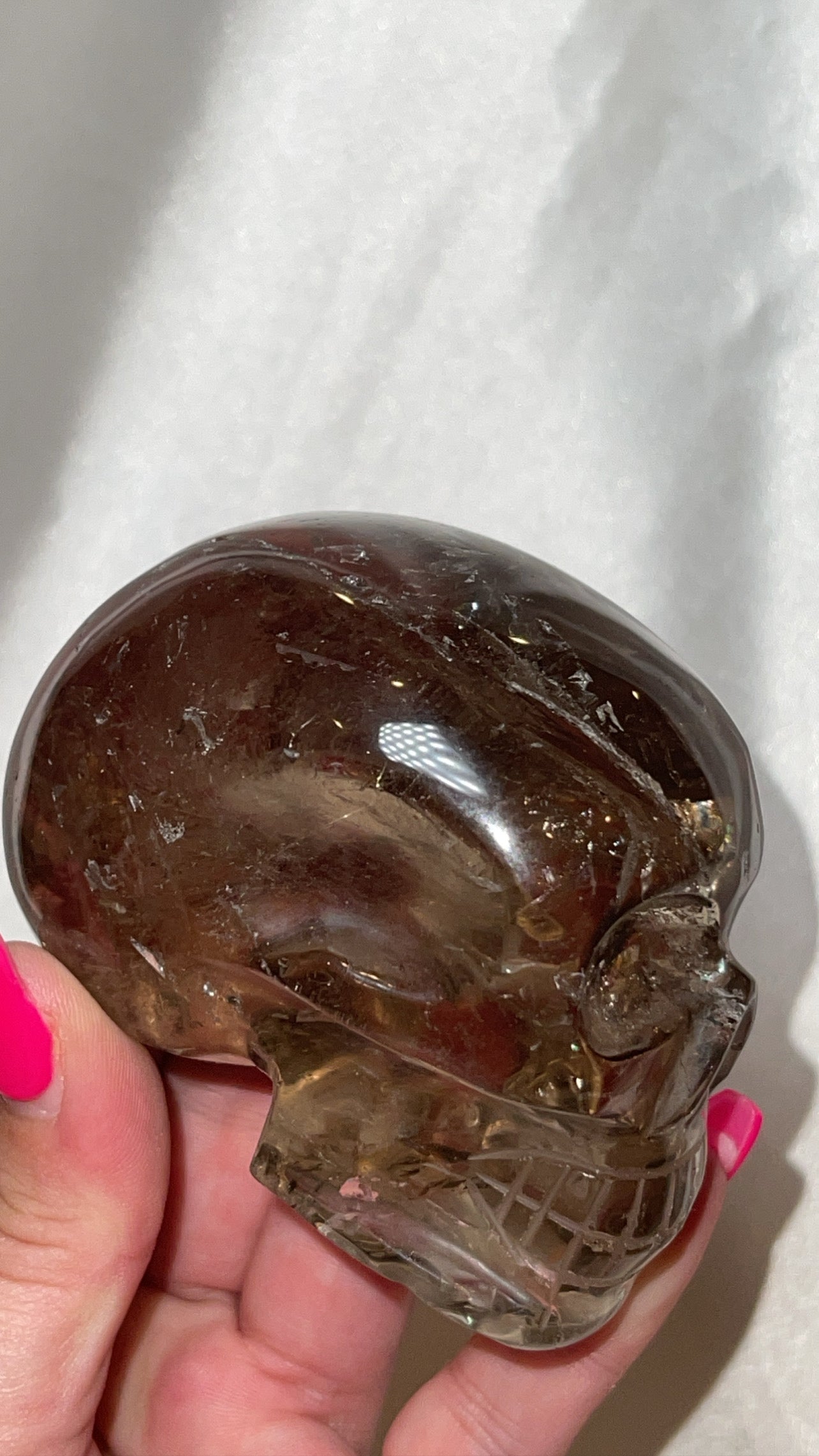 Smoky Quartz AAA Master Carved Large Skull