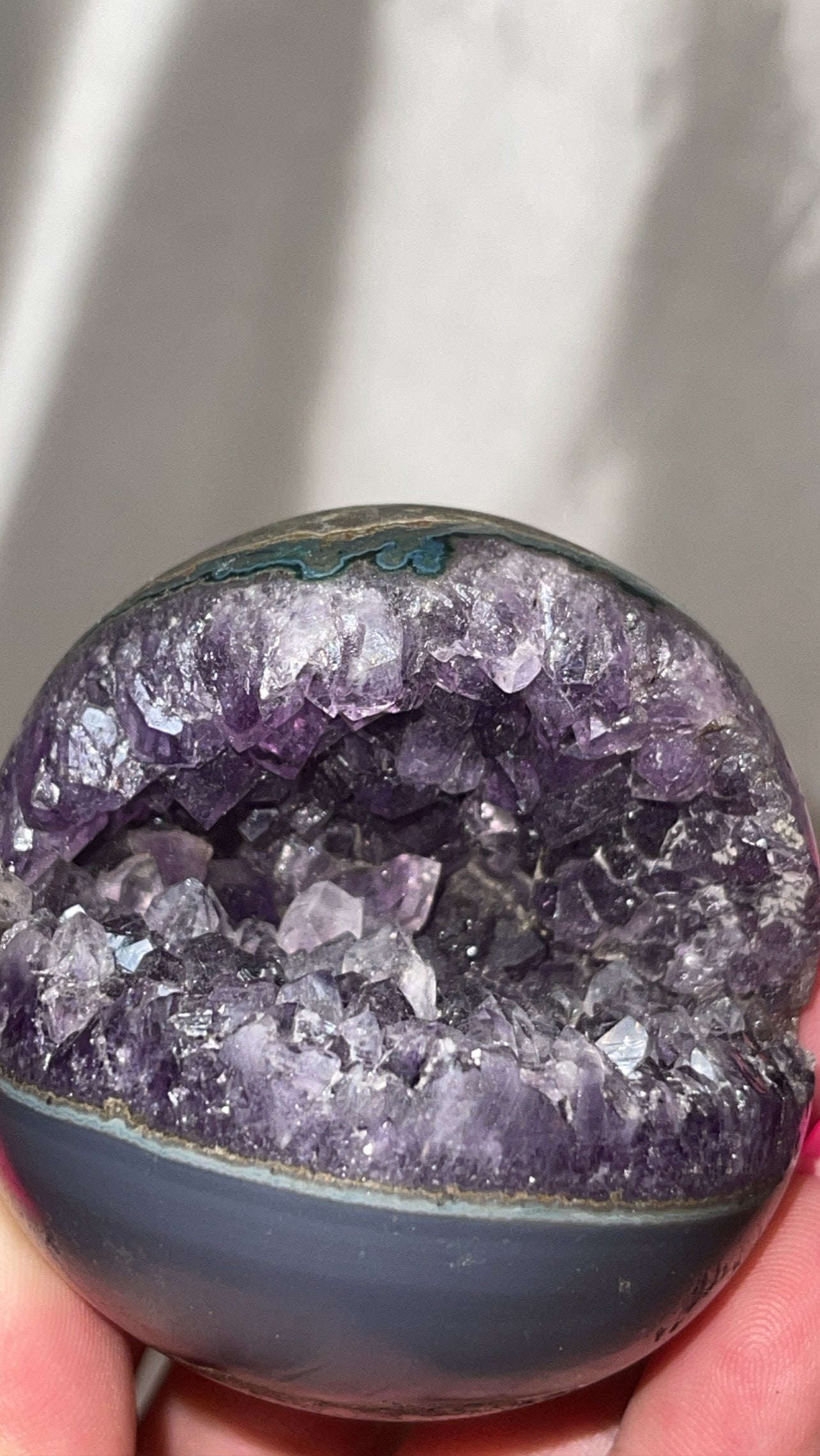 Amethyst High Grade Geode Sphere (62mm)