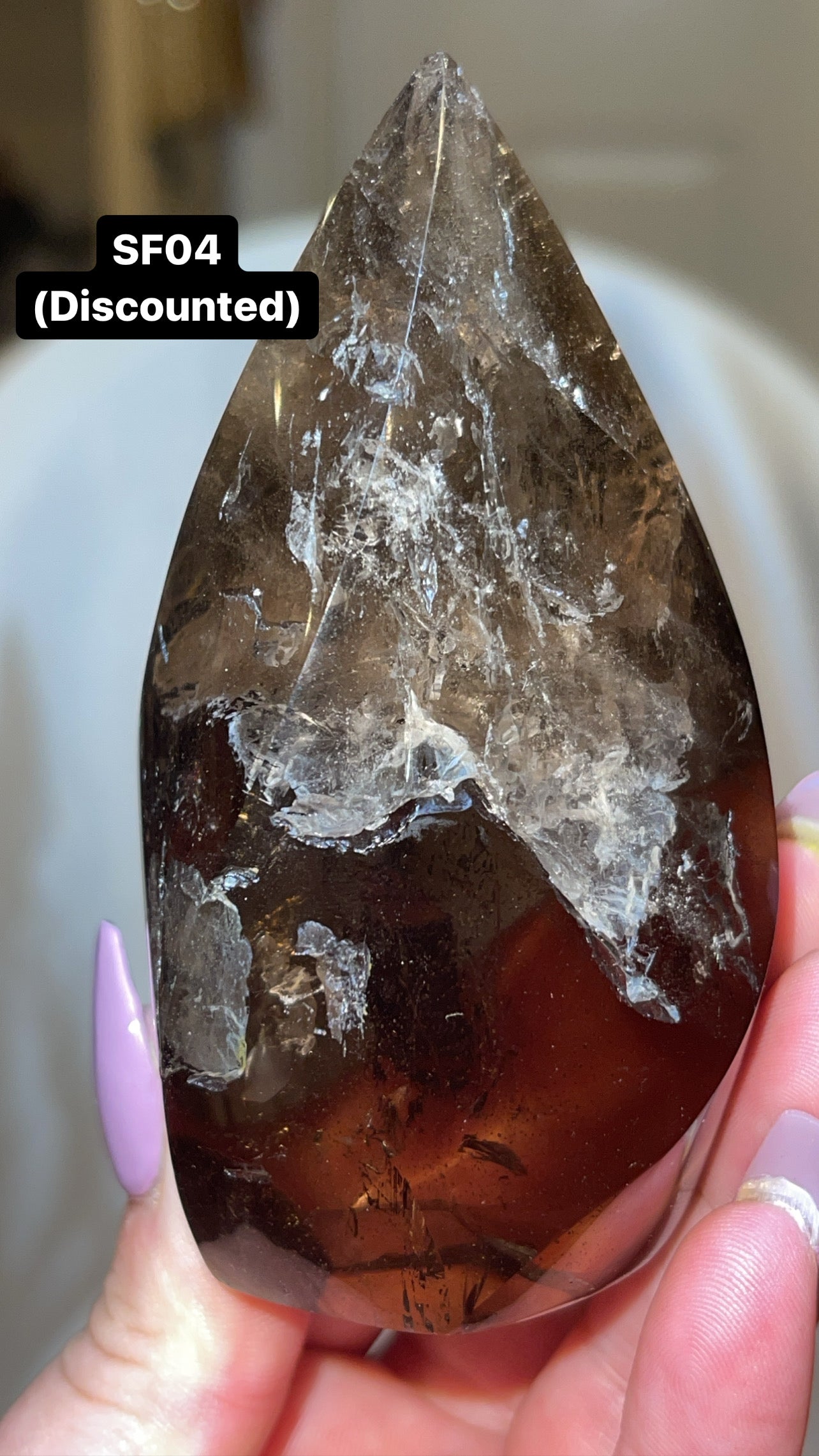 Smoky Quartz AAA Flame