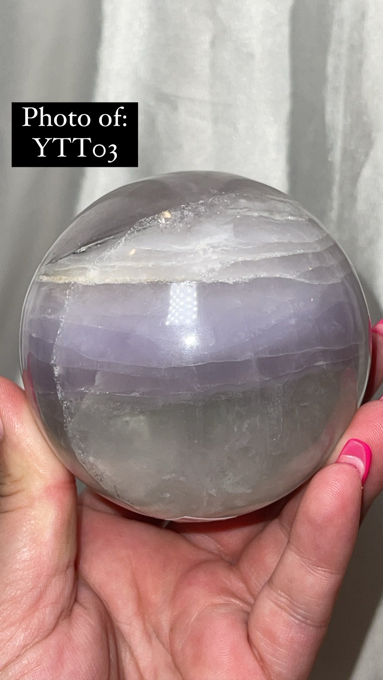 Yttrium Fluorite XL Sphere