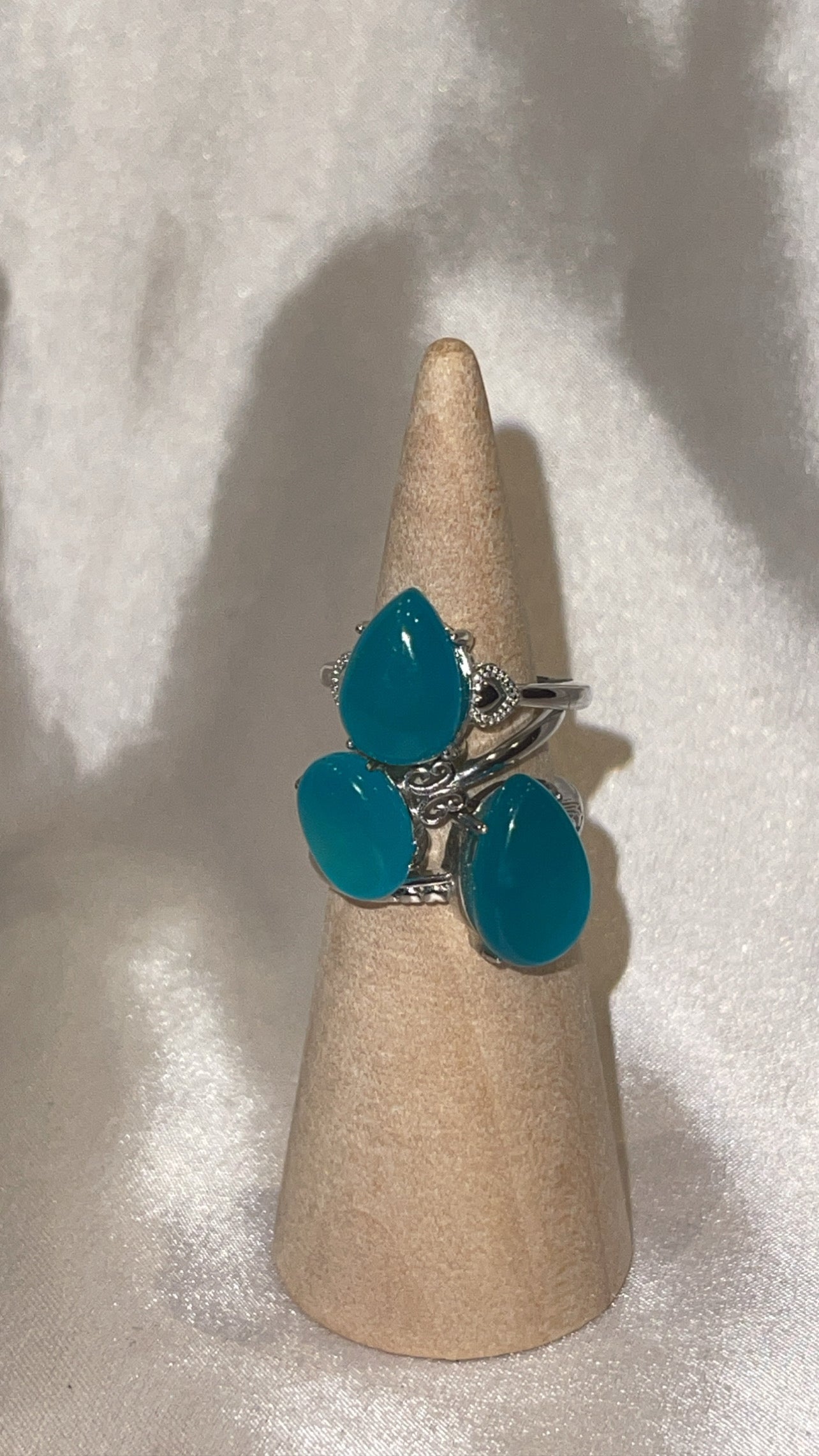 Gel Amazonite Adjustable Ring (Choose Your Own)