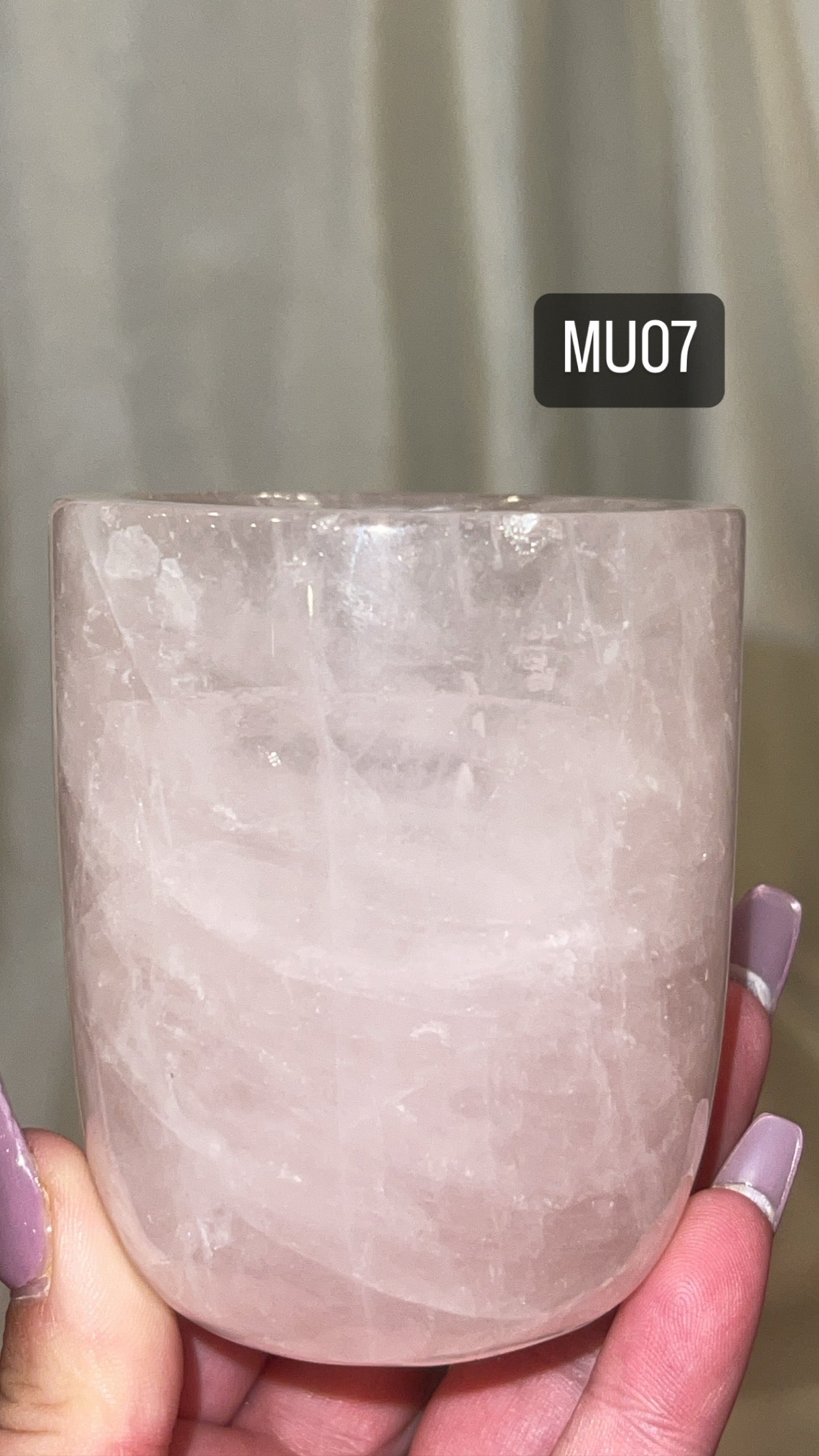 Rose Quartz AAA Cup