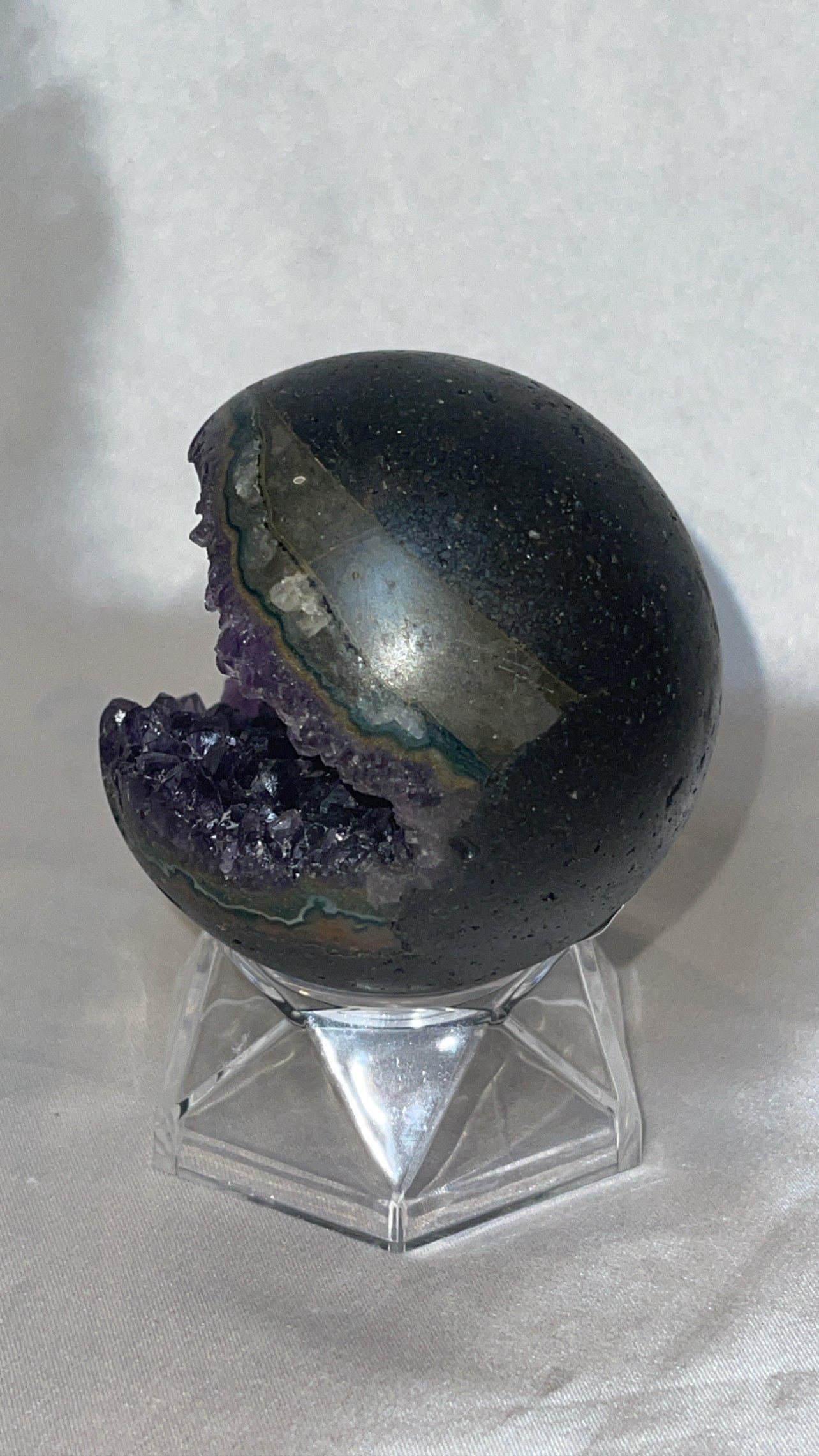 Amethyst High Grade Geode Sphere (66mm)