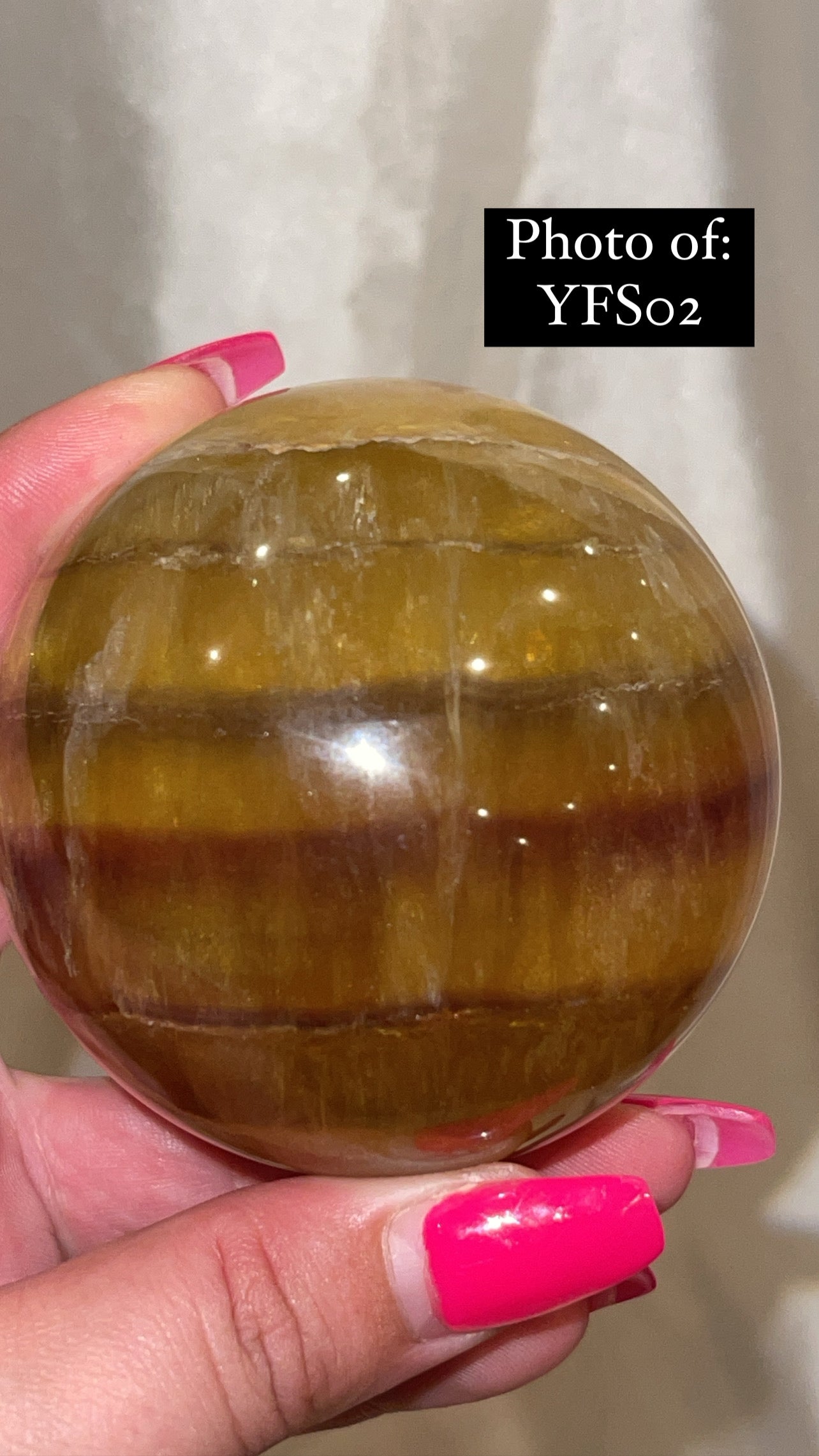 Bumblebee Fluorite Large Sphere
