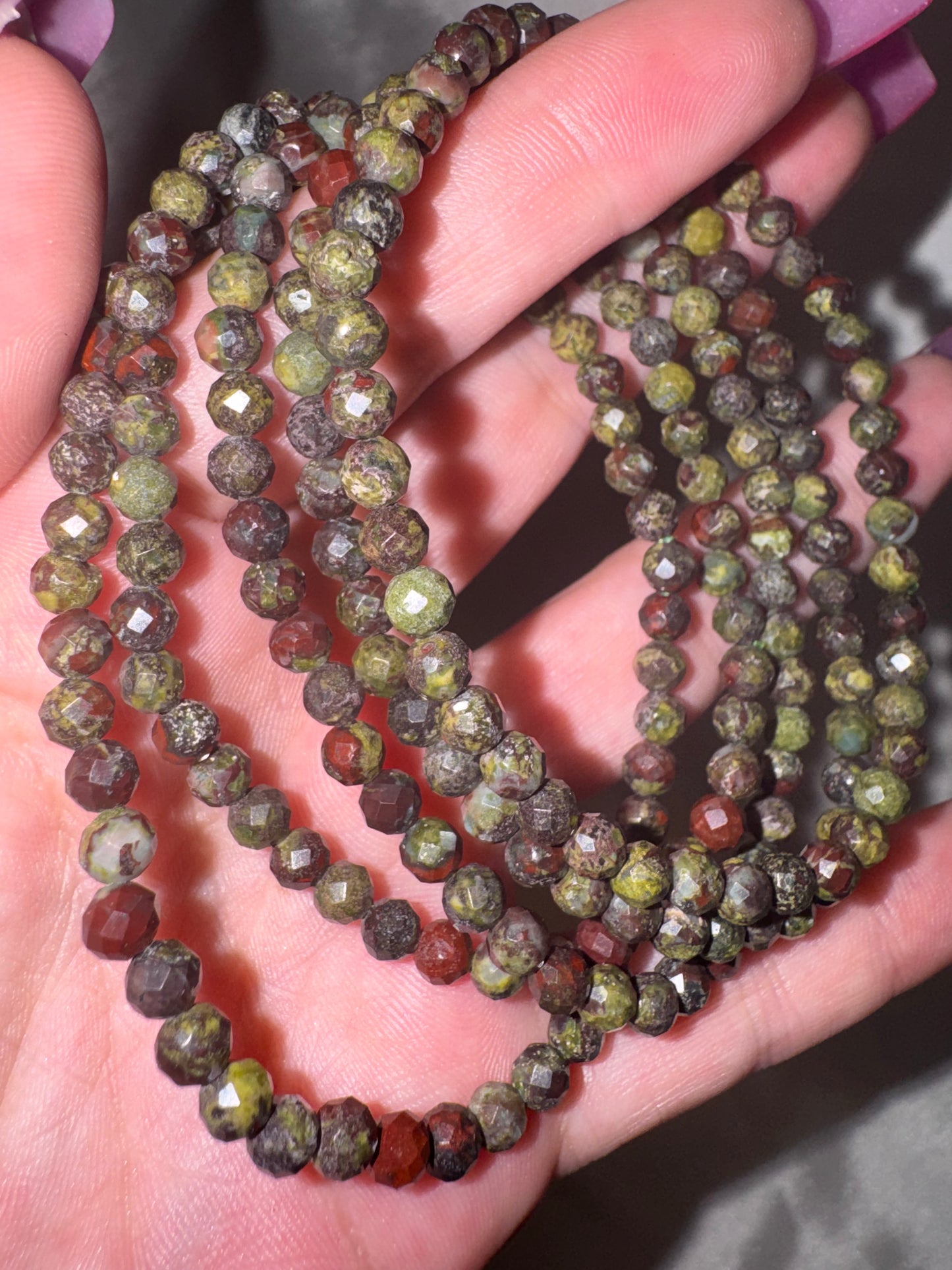 Crystal Faceted Bracelet (4mm)