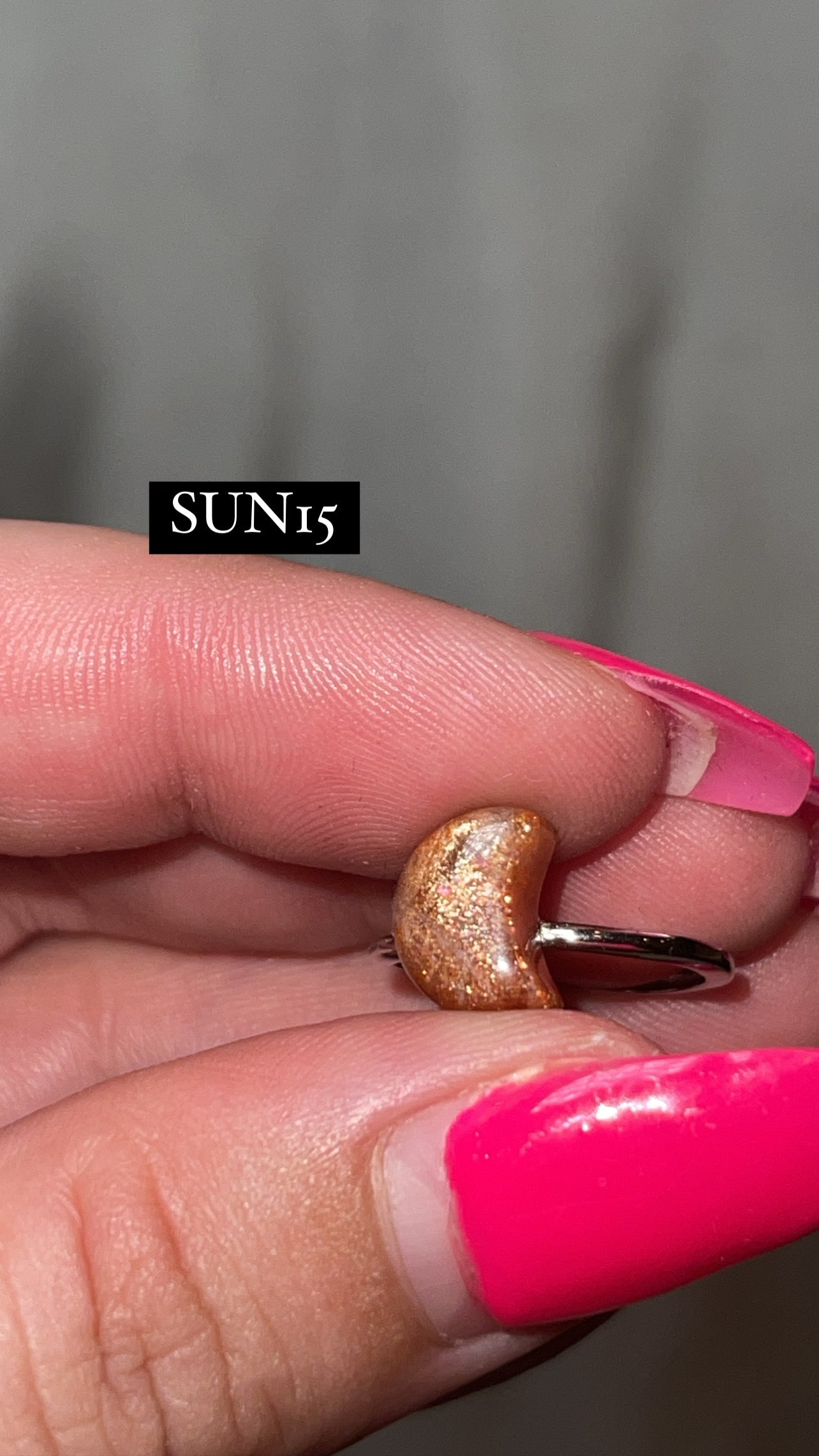 Sunstone AAA 925 Sterling Silver Adjustable Ring (Choose Your Own!)