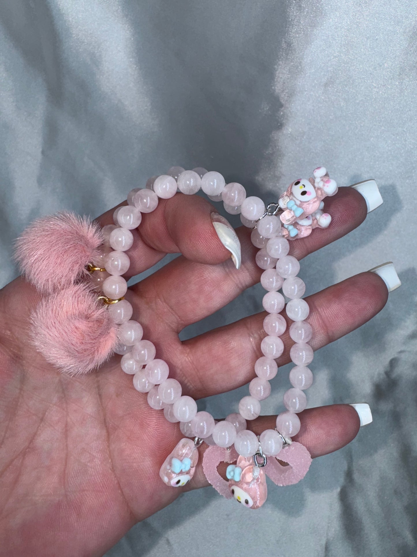 My Melody Rose Quartz 6mm Bracelet