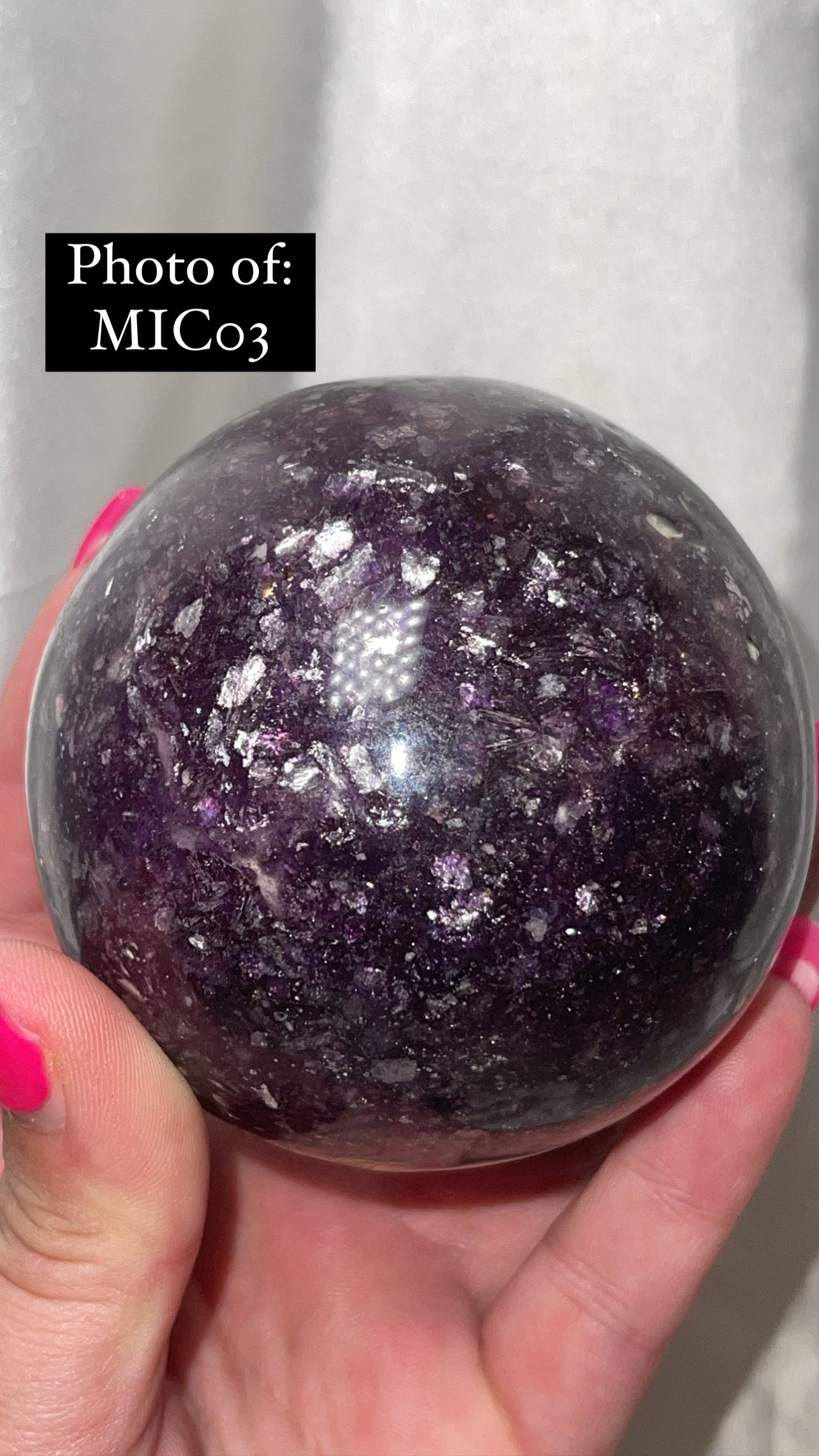 Mica Lepidolite XL Sphere