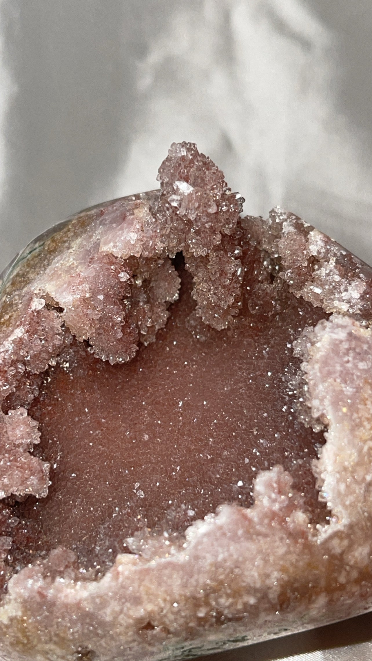 Pink Amethyst Druzy Large Stalachtite Freeform