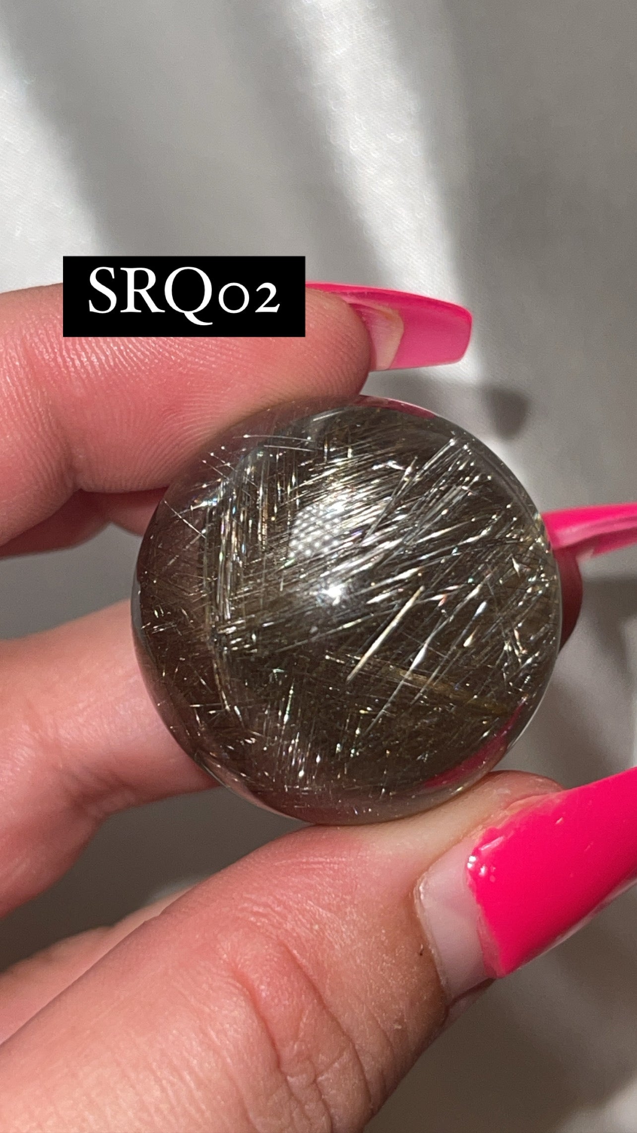 Silver Rutile Quartz AAA Sphere