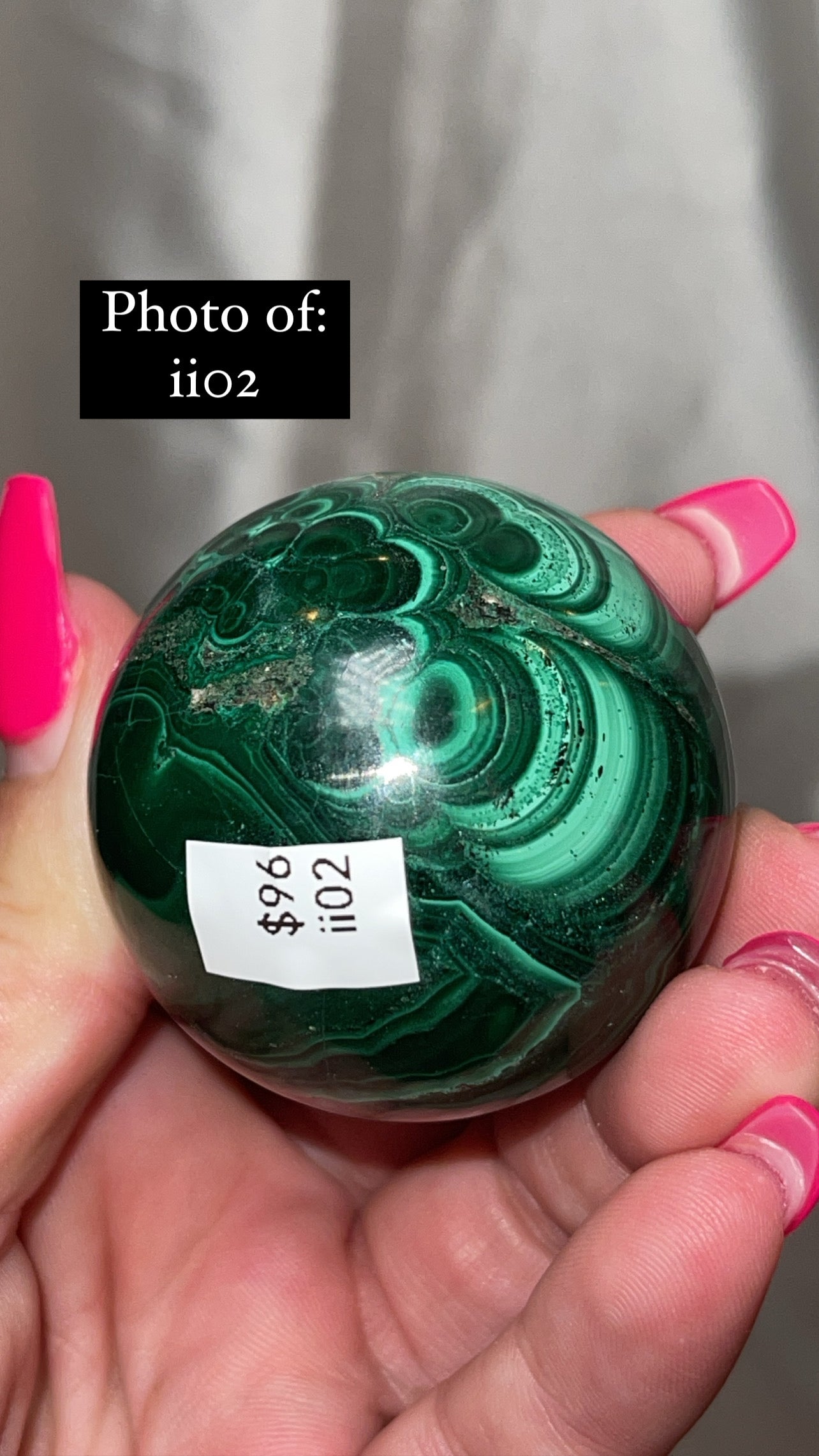 Malachite AA Large/XL Sphere