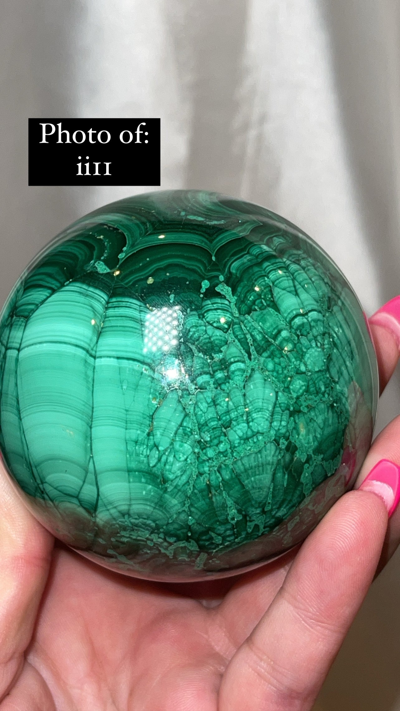 Malachite AA Large/XL Sphere