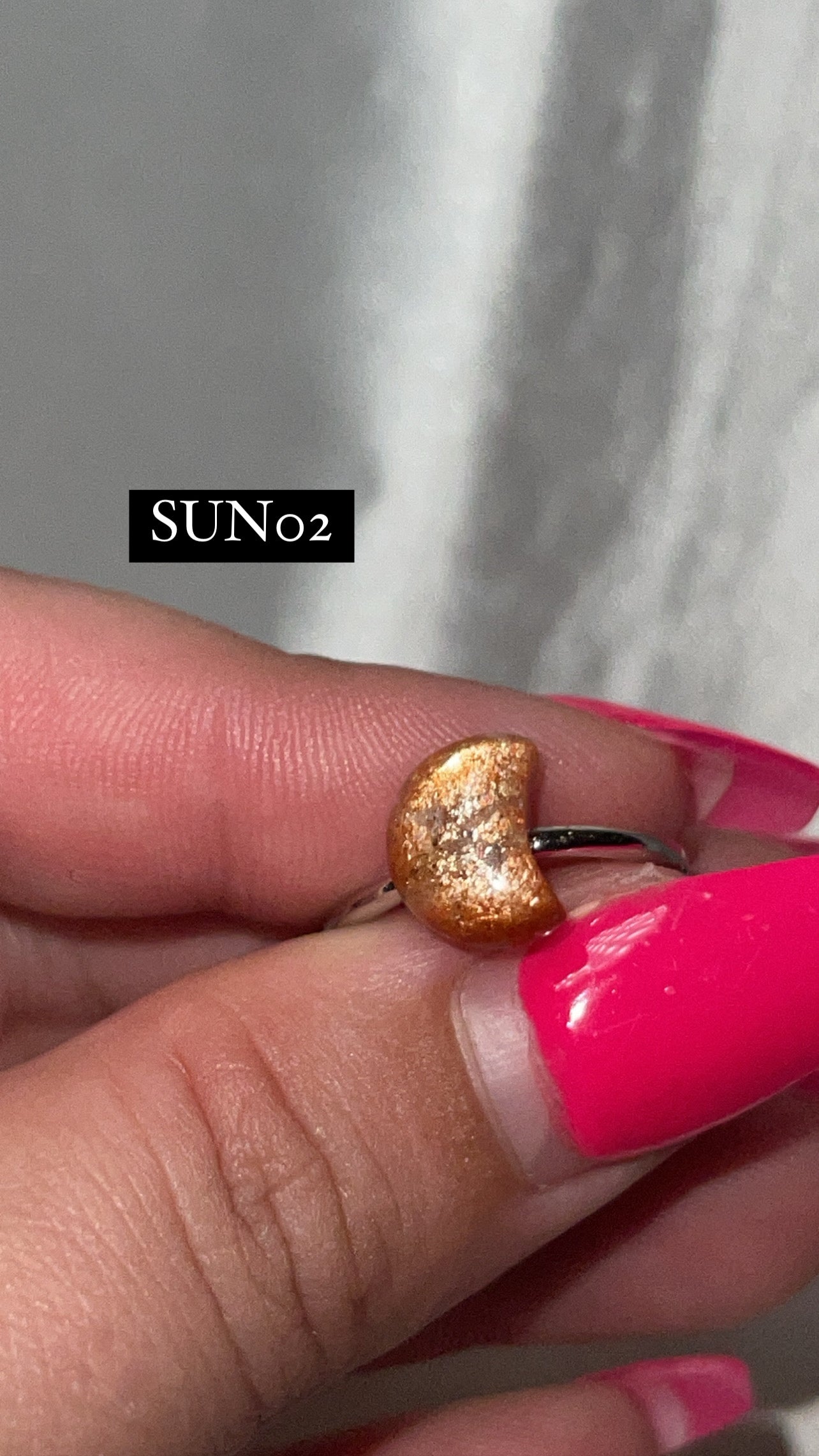 Sunstone AAA 925 Sterling Silver Adjustable Ring (Choose Your Own!)