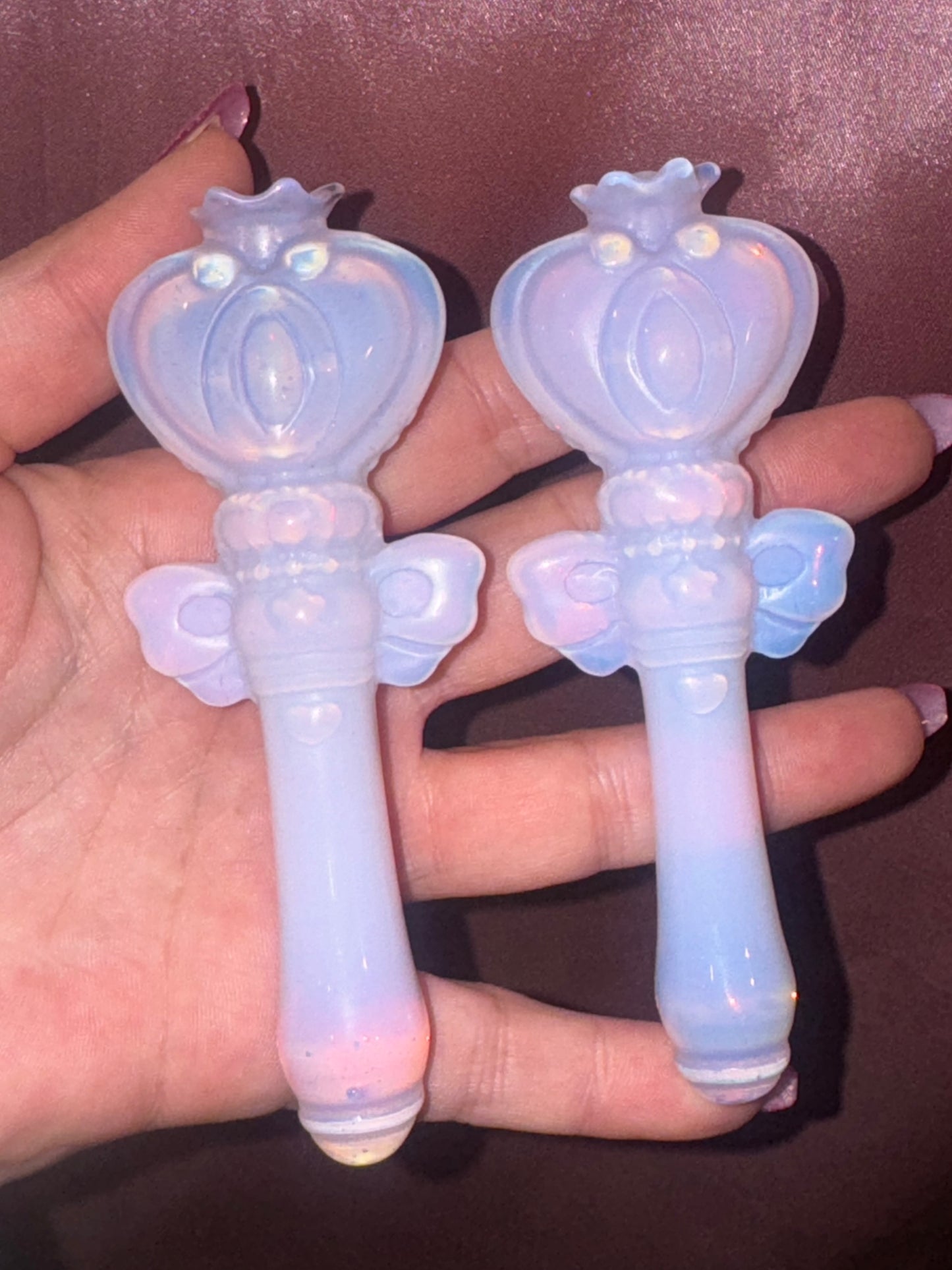 Opalite/Pink Opalite Sailor Moon Wand