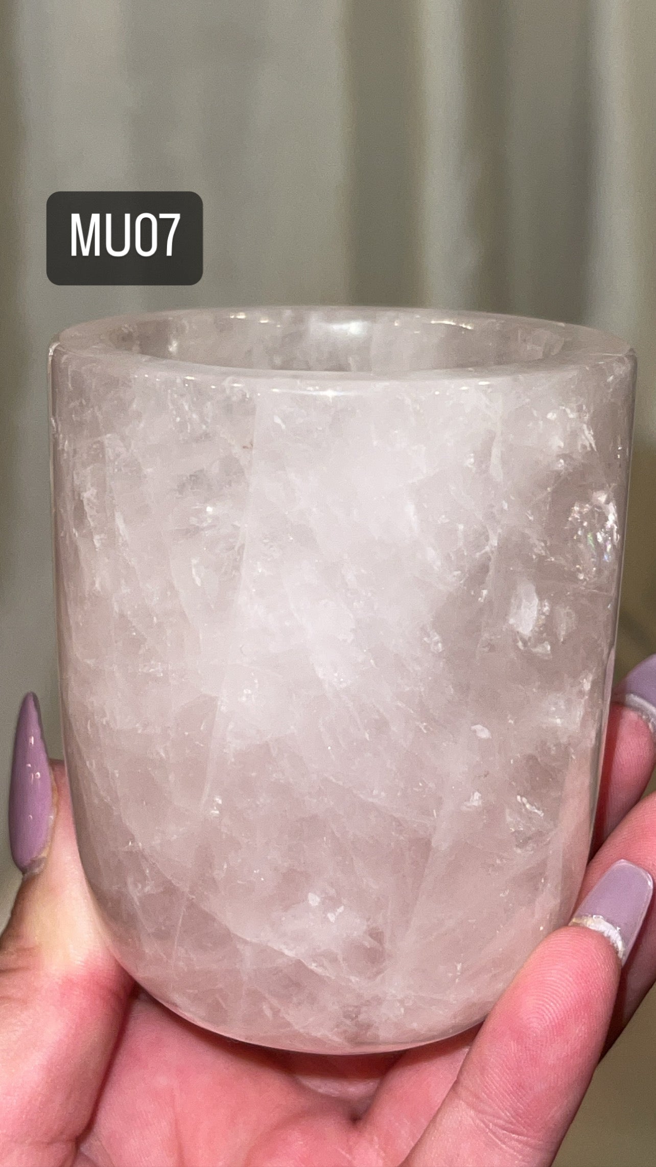 Rose Quartz AAA Cup
