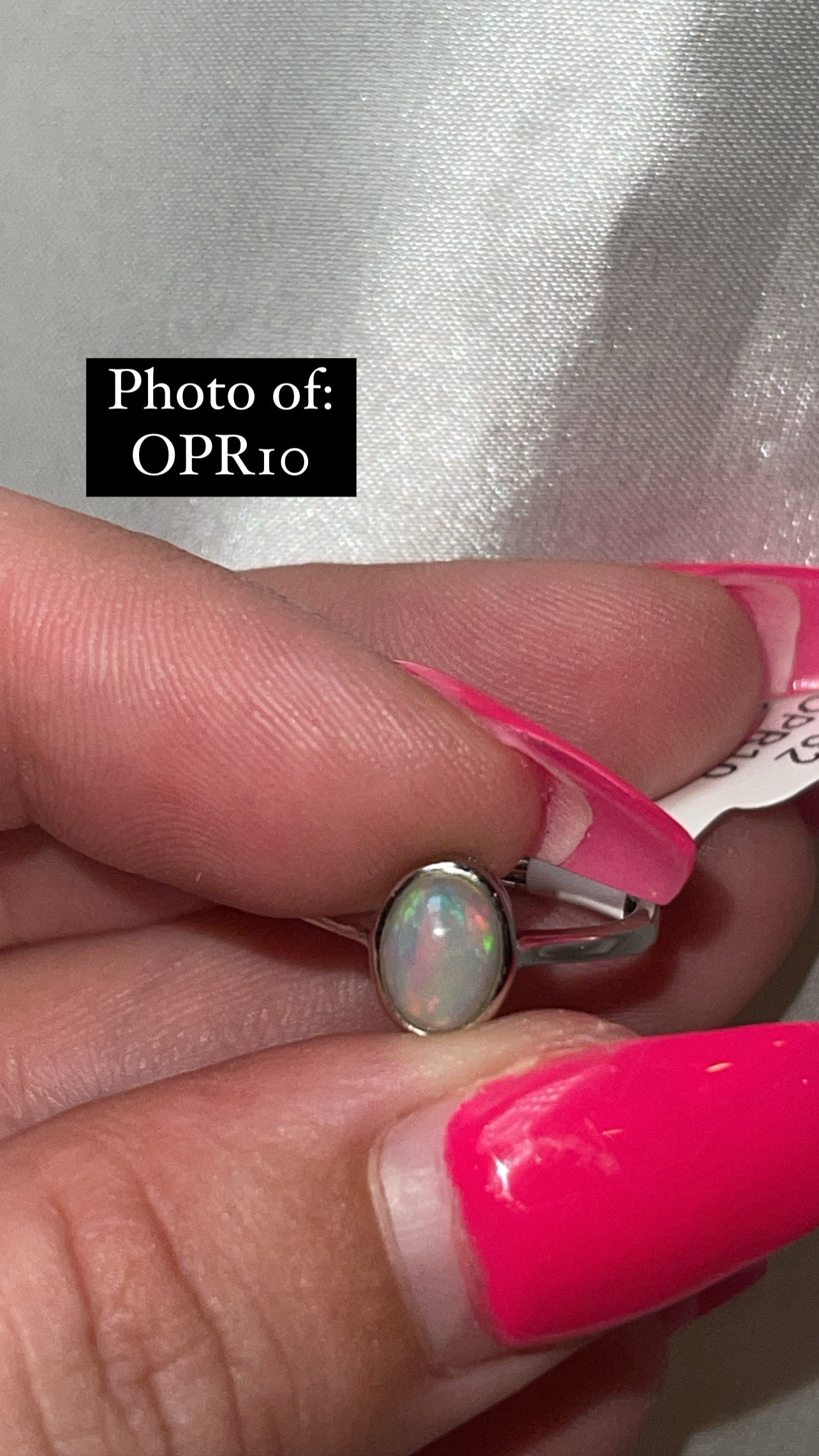 Ethiopian Welo Opal 925 Sterling Silver Adjustable Ring (Choose Your Own)