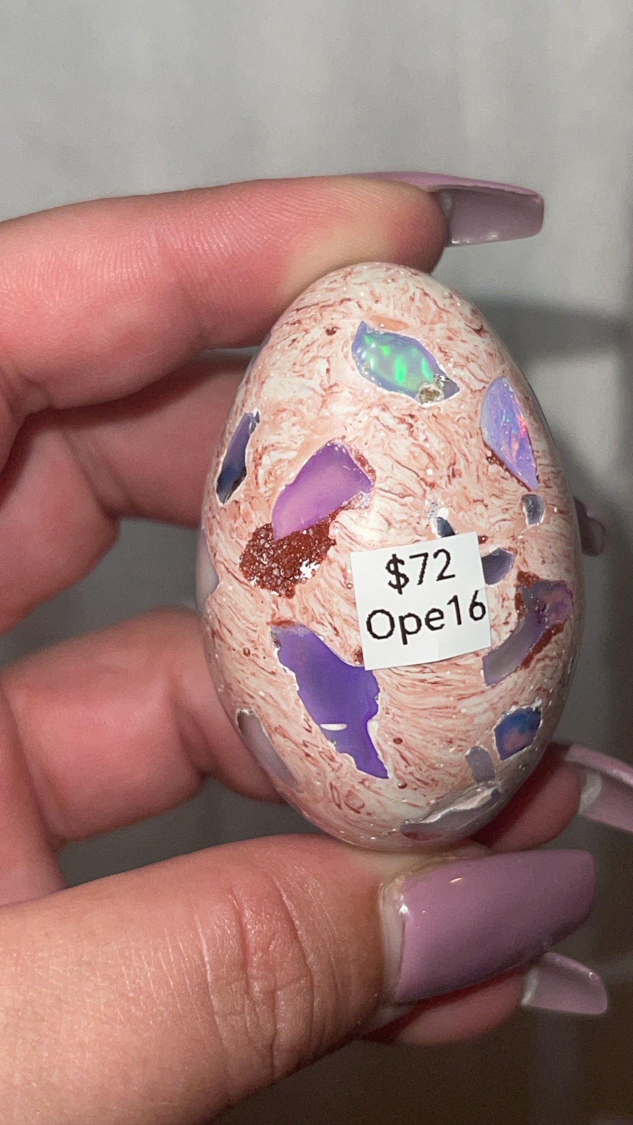 Mexican Fire Opal AAA Egg