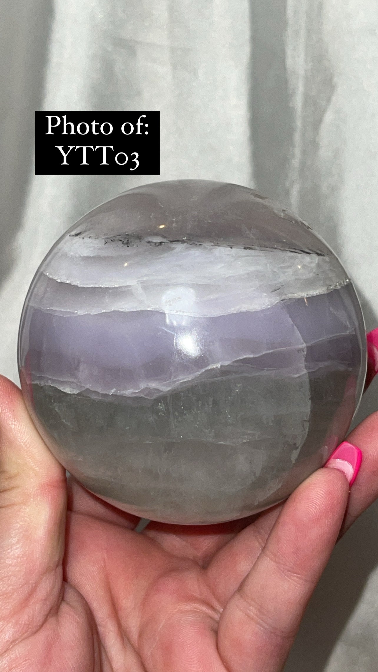 Yttrium Fluorite XL Sphere
