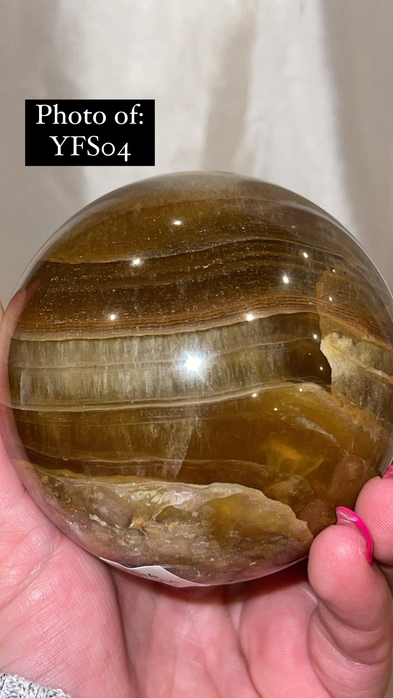 Bumblebee Fluorite Large Sphere