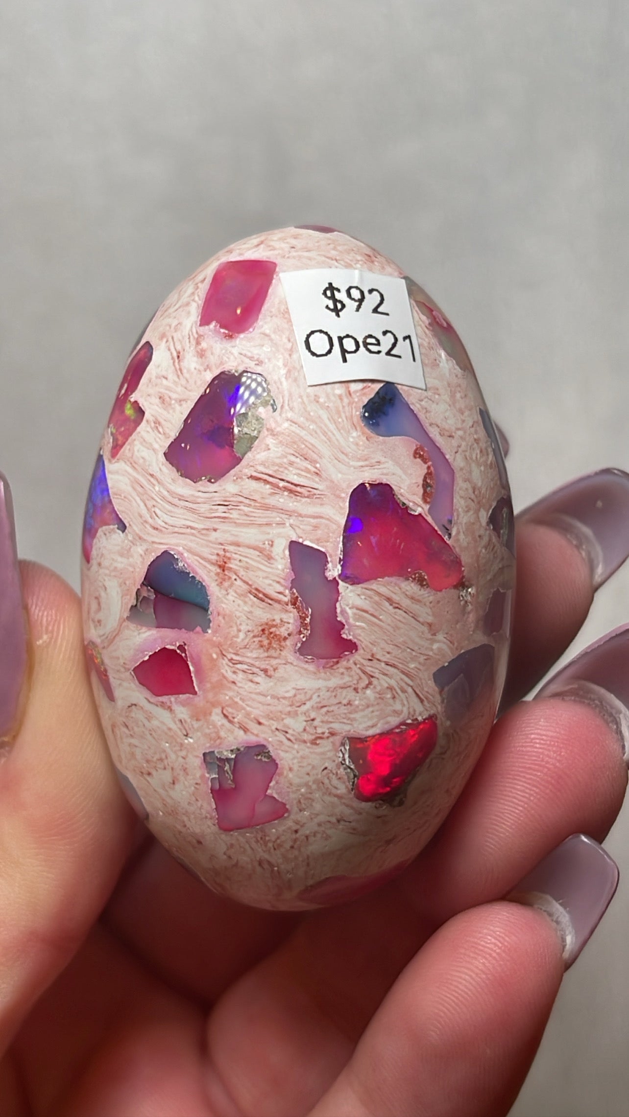 Mexican Fire Opal AAA Egg
