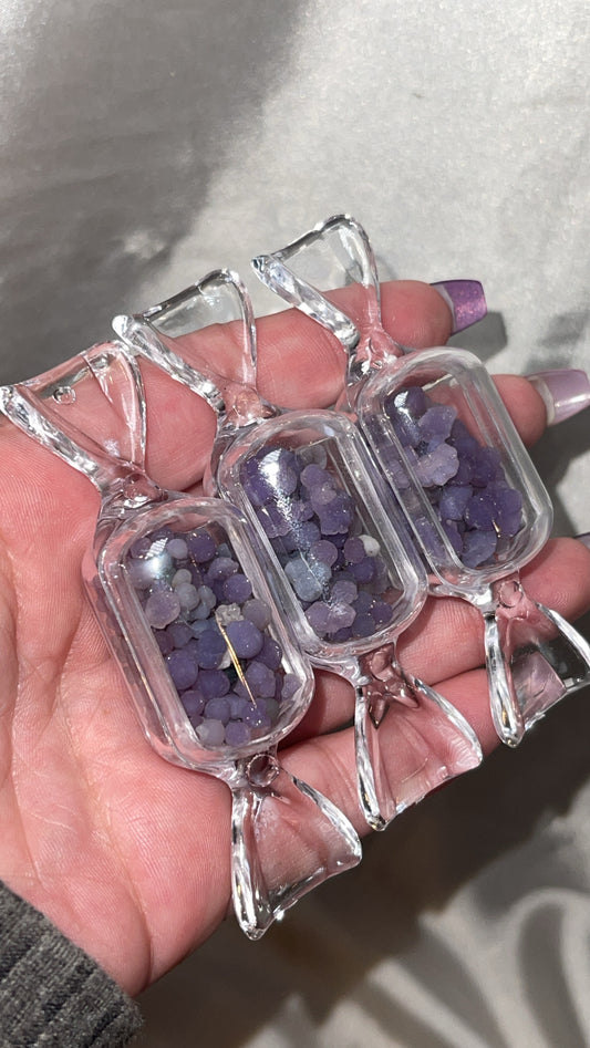 Grape Agate AAA filled Candy (20 grams)