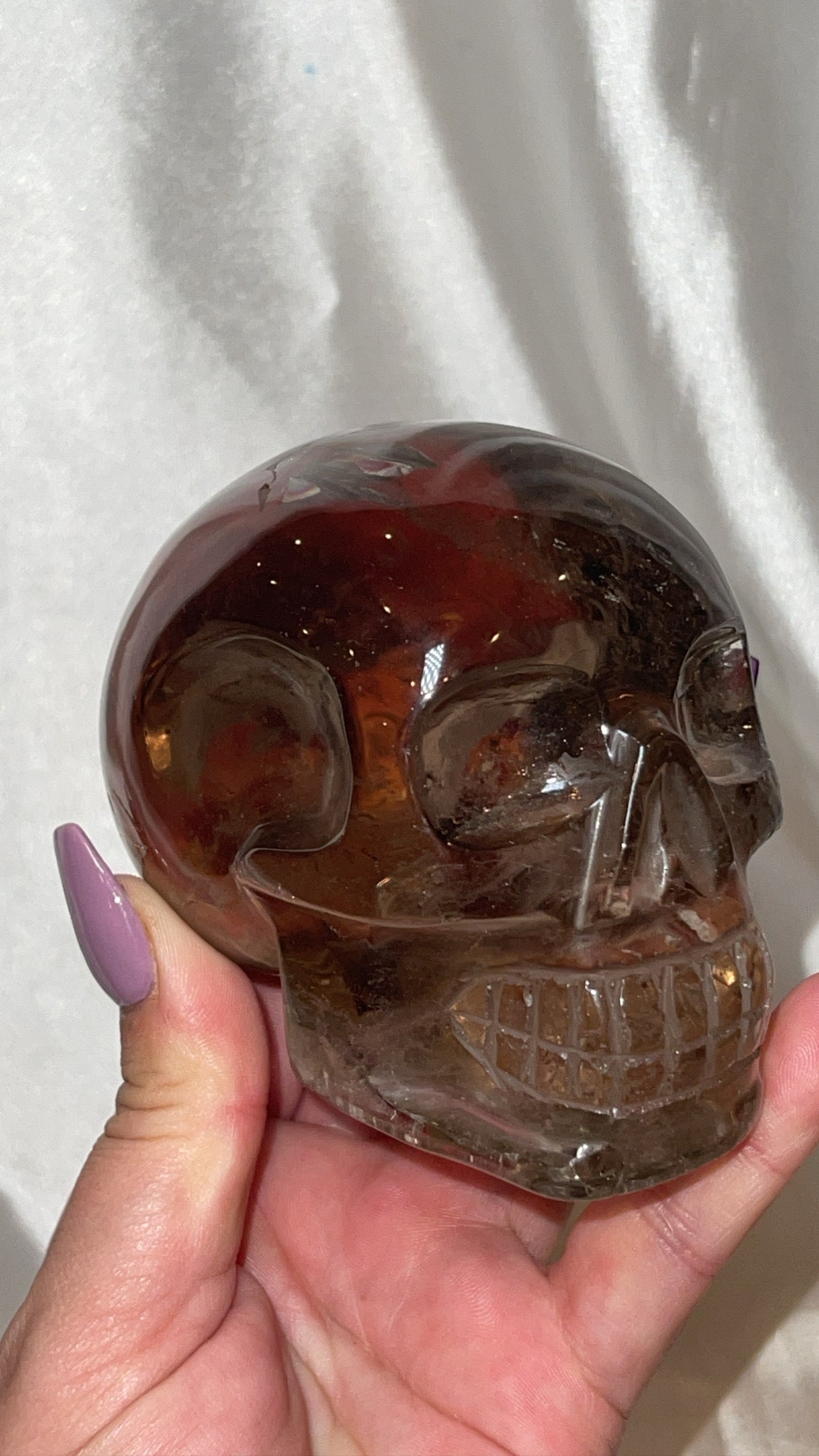Smoky Quartz AAA Master Carved Large Skull