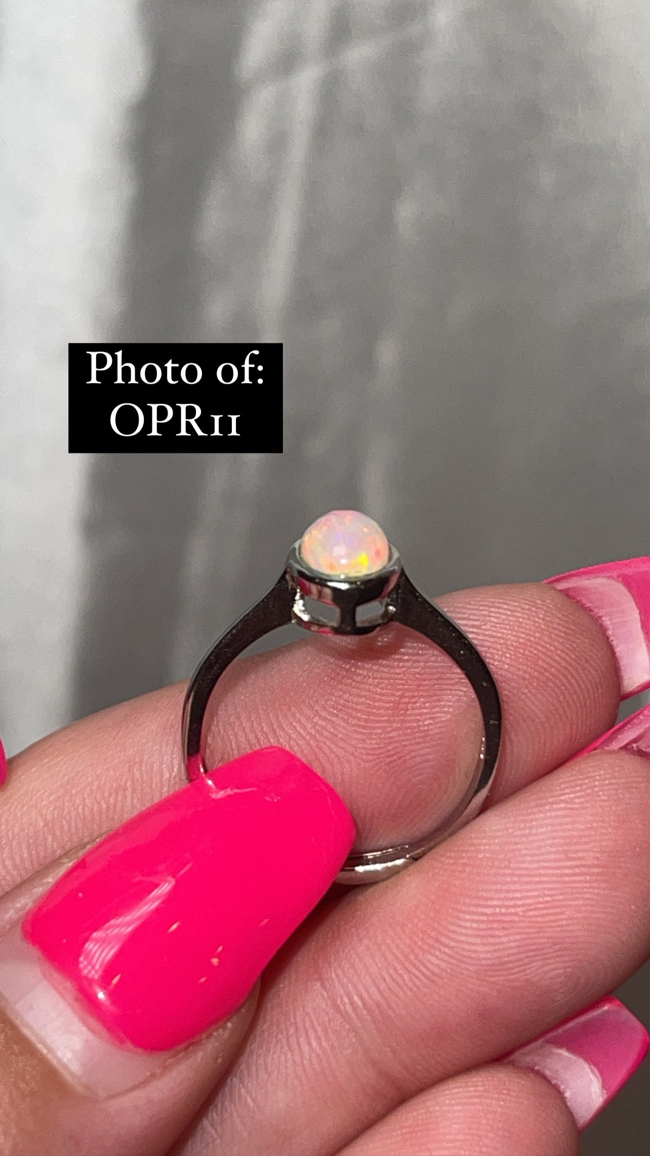 Ethiopian Welo Opal 925 Sterling Silver Adjustable Ring (Choose Your Own)