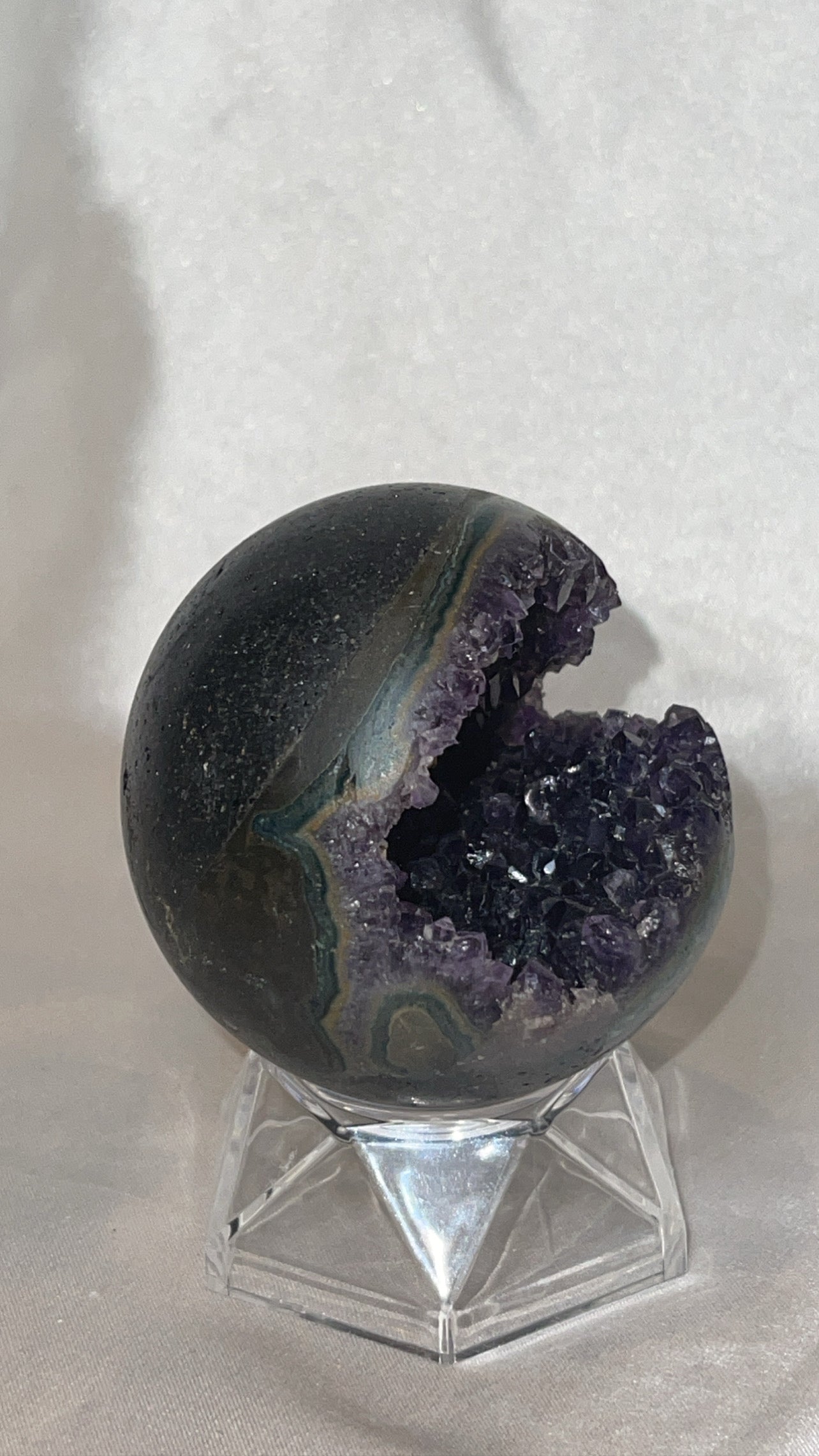 Amethyst High Grade Geode Sphere (66mm)