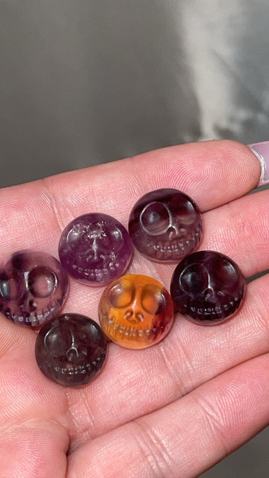 Fluorite Mini Jack Skellington Head