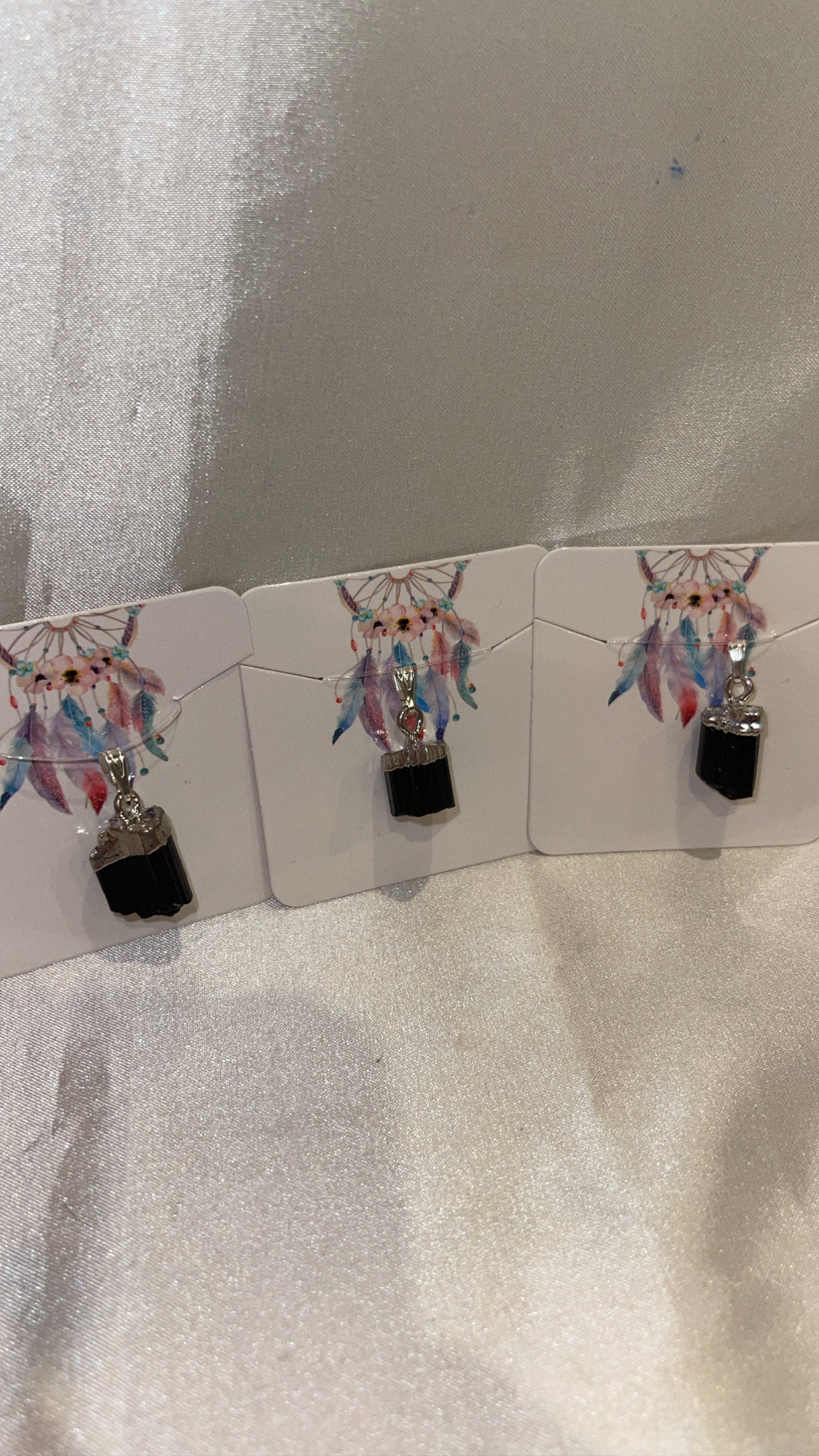 Black Tourmaline Raw Pendant (Choose Your Own)