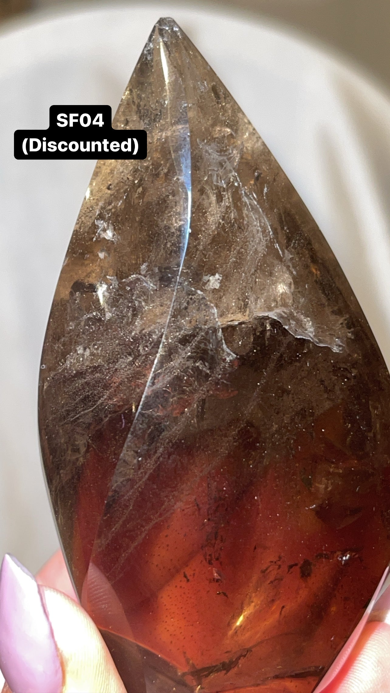 Smoky Quartz AAA Flame