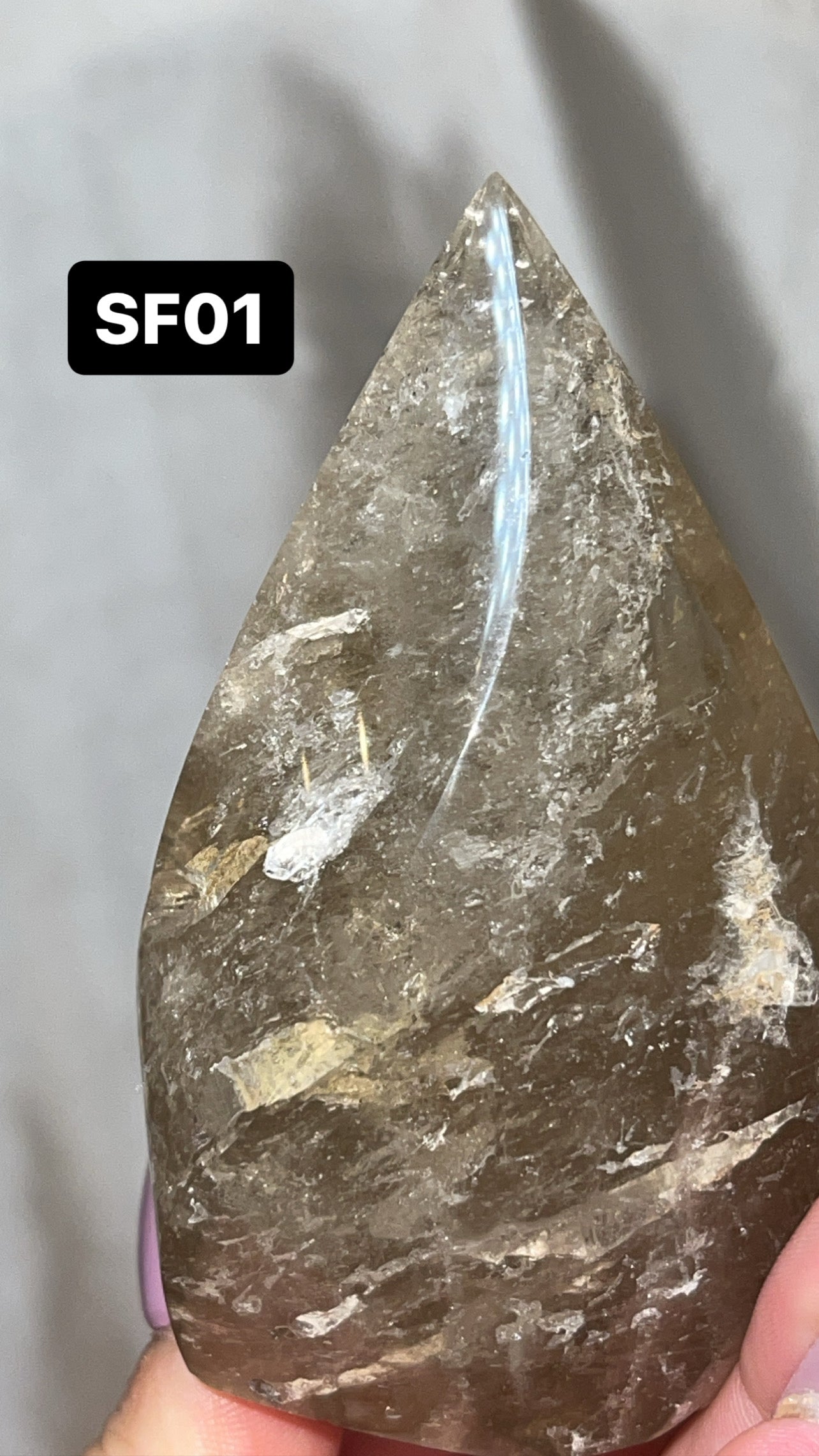 Smoky Quartz AAA Flame