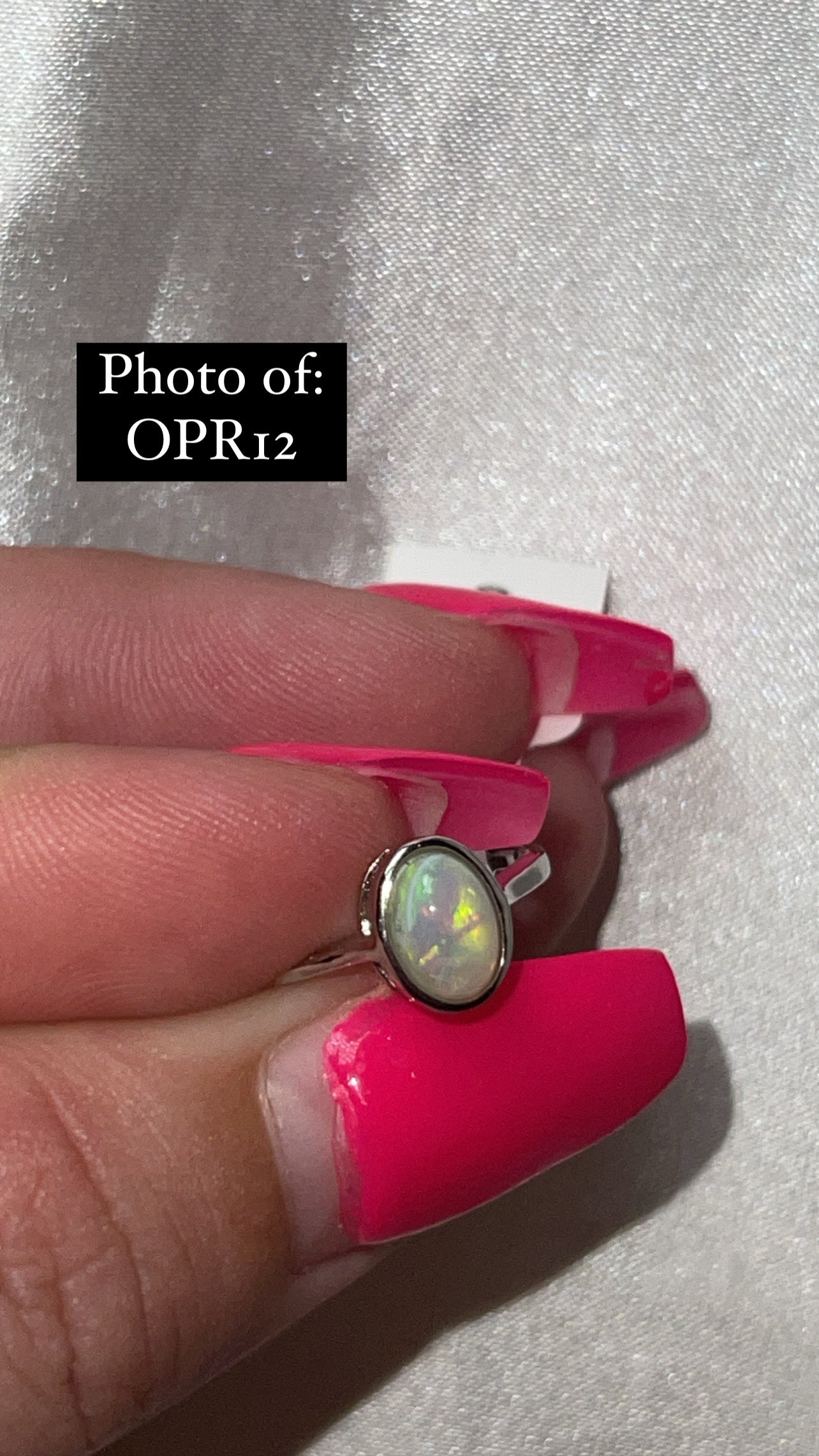 Ethiopian Welo Opal 925 Sterling Silver Adjustable Ring (Choose Your Own)
