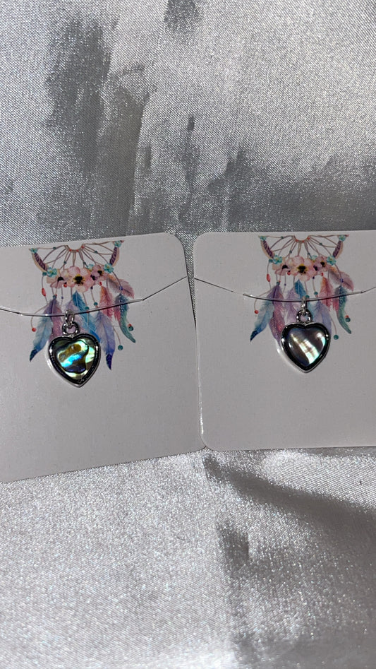 Abalone Shell Heart Charm (Choose Your Own)